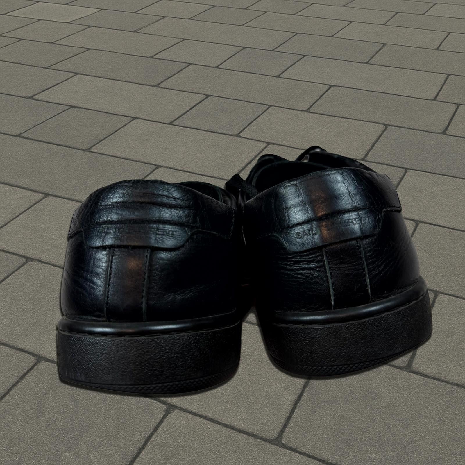 Saint Laurent Paris Saint Laurent Black SL/01H Studded Sneakers Size US 7 / EU 40 - 5 Thumbnail