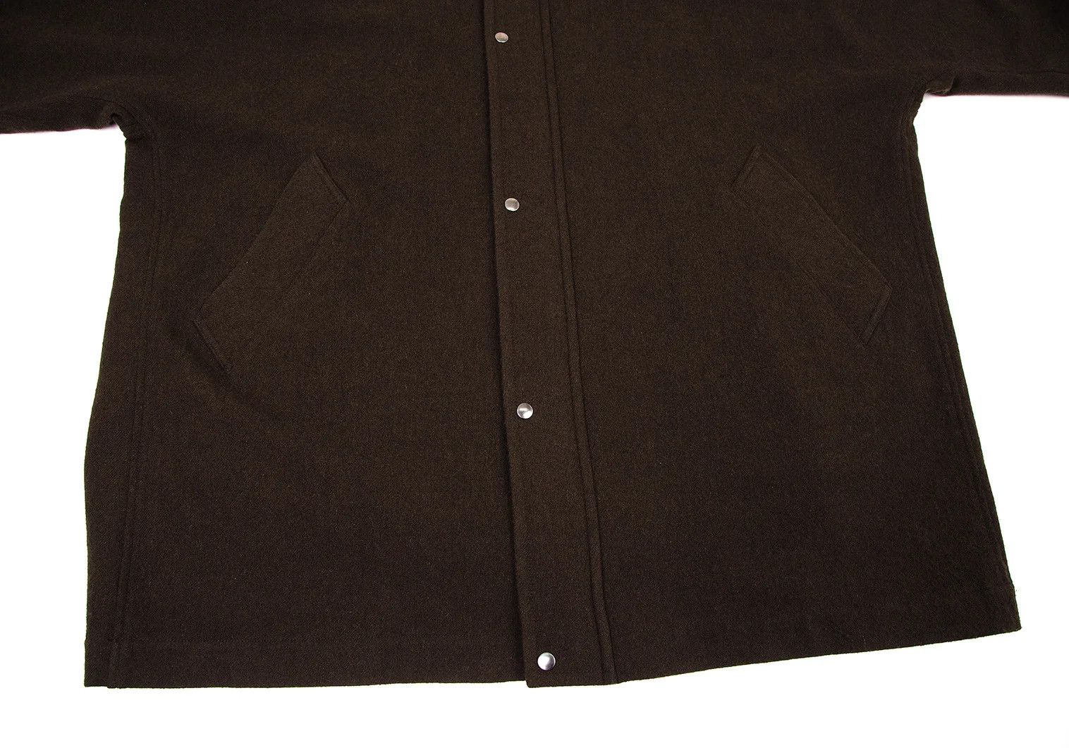 Yohji Yamamoto Blended Wool Doleman Hooded Coat in Dark Brown Size US L / EU 52-54 / 3 - 7 Thumbnail