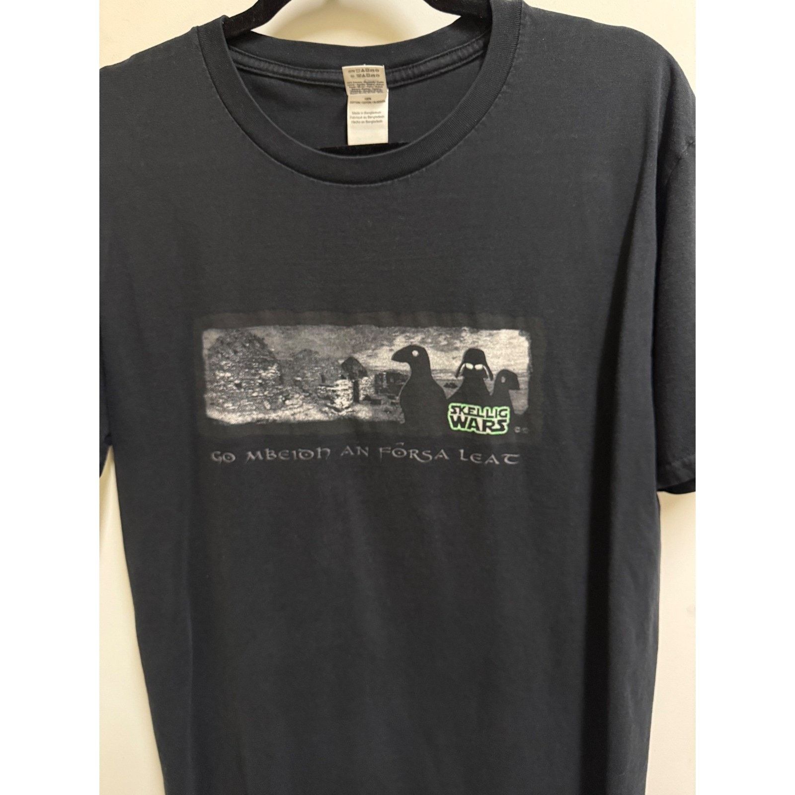 Gildan Skellig Wars Irish Sci Fi Parody Graphic Tee Black L Gildan Size US L / EU 52-54 / 3 - 5 Thumbnail