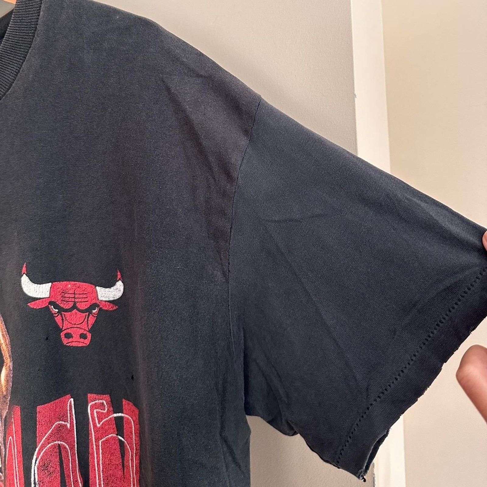 NBA × Rap Tees × Vintage Vintage Chicago Bulls Dennis Rodman Shirt Size US XL / EU 56 / 4 - 5 Thumbnail