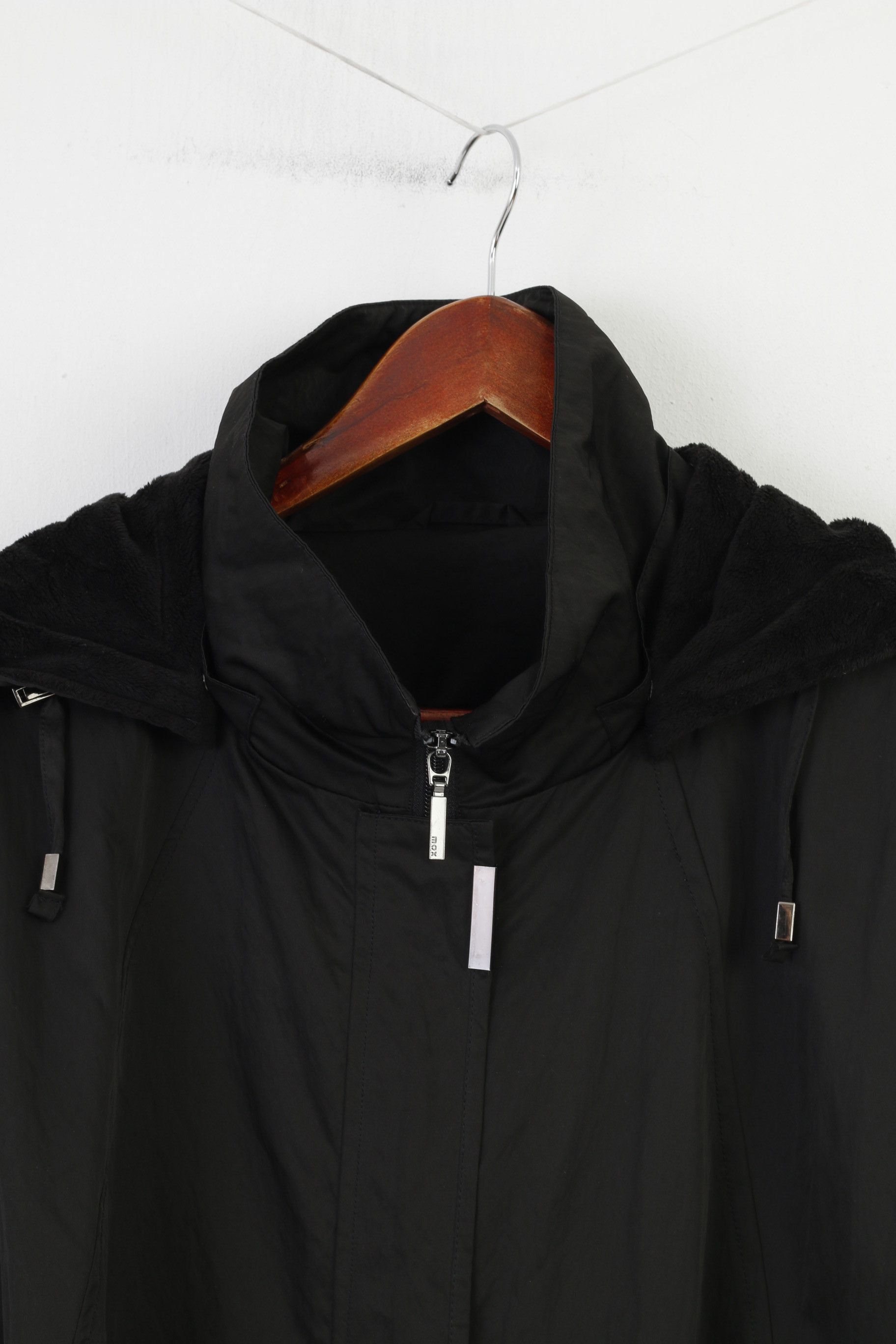 Vintage Mox Woman 58 XXL Jacket Black Nylon Oversize Padded 2269 Size XXL / US 16-18 / IT 52-54 - 3 Thumbnail