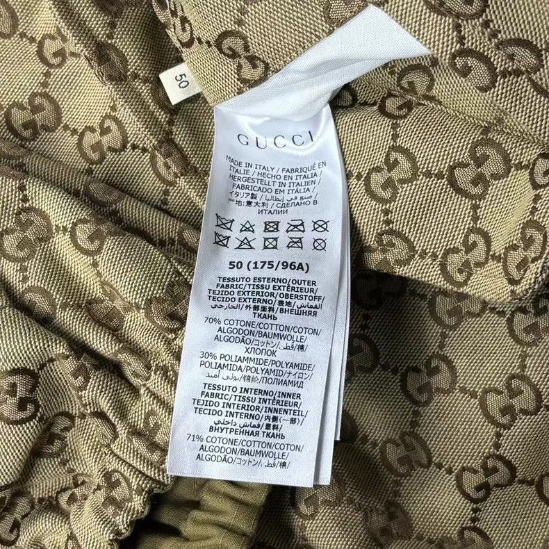 Gucci Gucci The latest brown full-print pattern logo double-sided Size US M / EU 48-50 / 2 - 7 Thumbnail