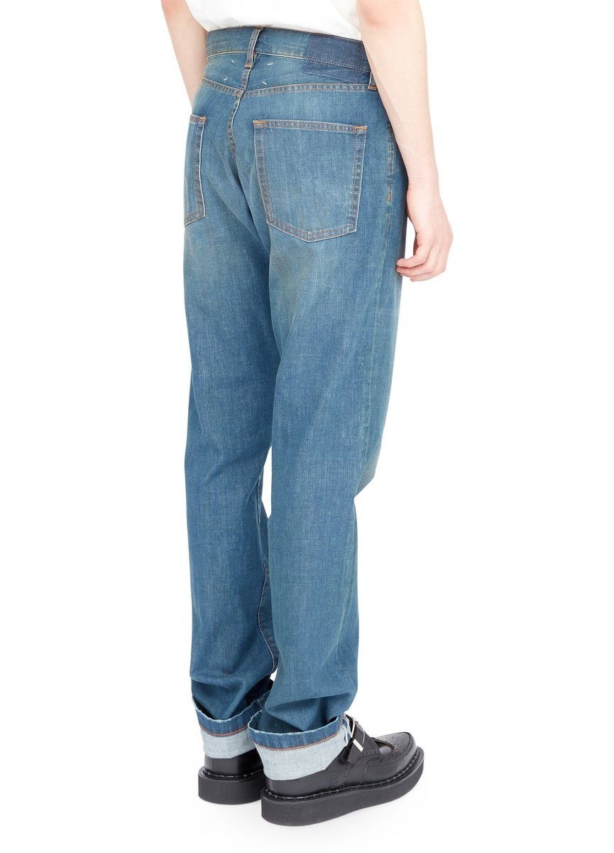 Maison Margiela oc11z0925 Wash Turn-up Jeans in Blue Size US 36 / EU 52 - 5 Thumbnail