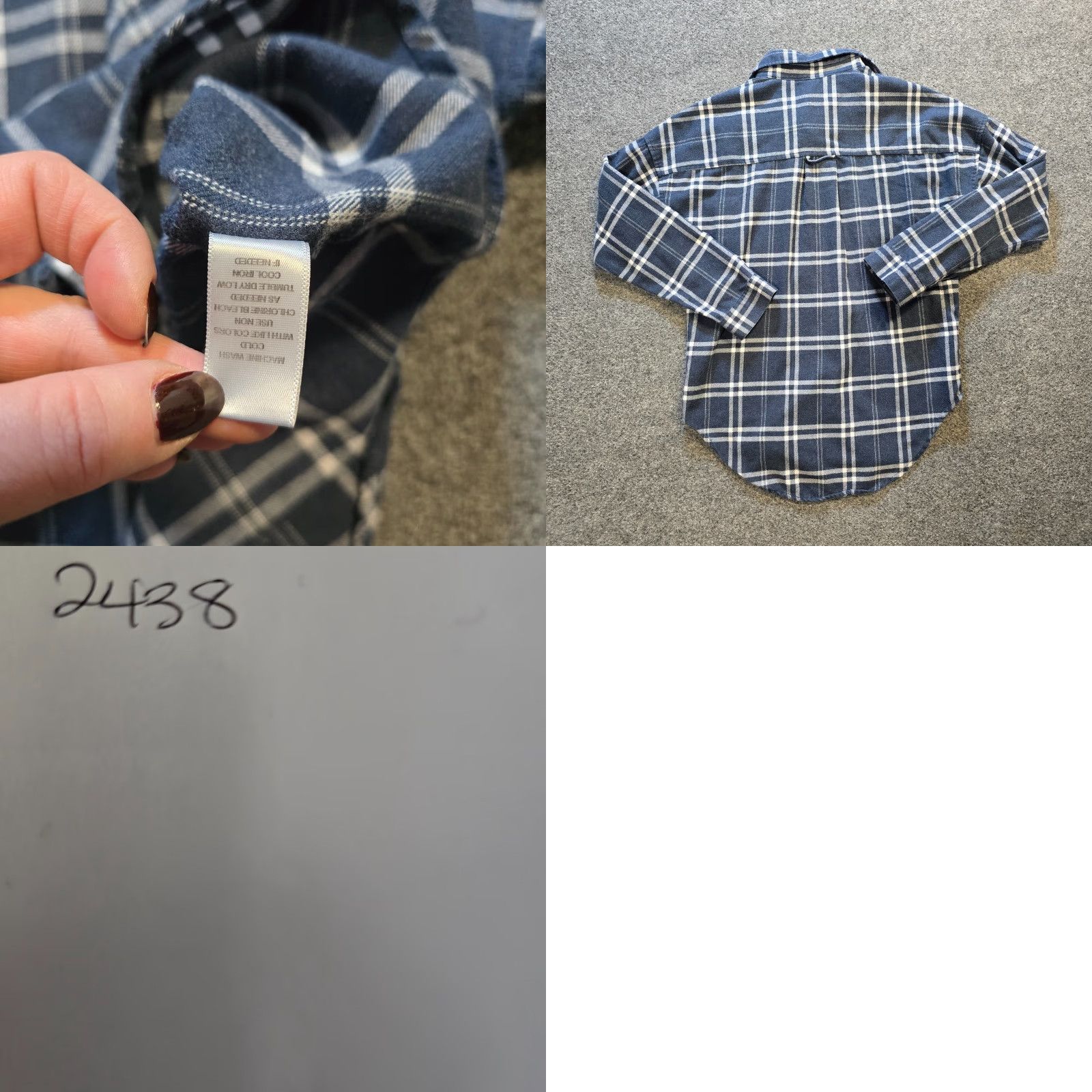 Brandy Melville Brandy Melville Top Womens One Size Gray Plaid Flannel Button Up Casual Capsule Shirt Size ONE SIZE - 8 Thumbnail