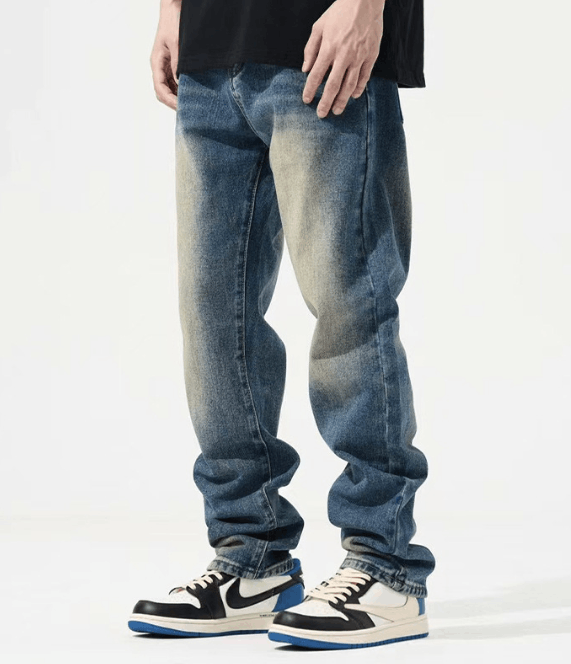Japanese Brand × Jean Fashion men's loose American street casual jeans Size US 32 / EU 48 - 2 Thumbnail
