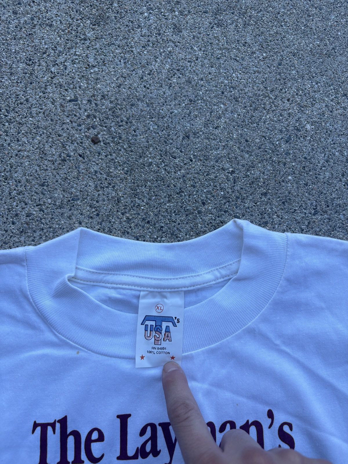 Fruit Of The Loom 1990s TUSA “The Layman’s Glossary Of Legal Terms” Tee Sz. XL Size US XL / EU 56 / 4 - 3 Thumbnail