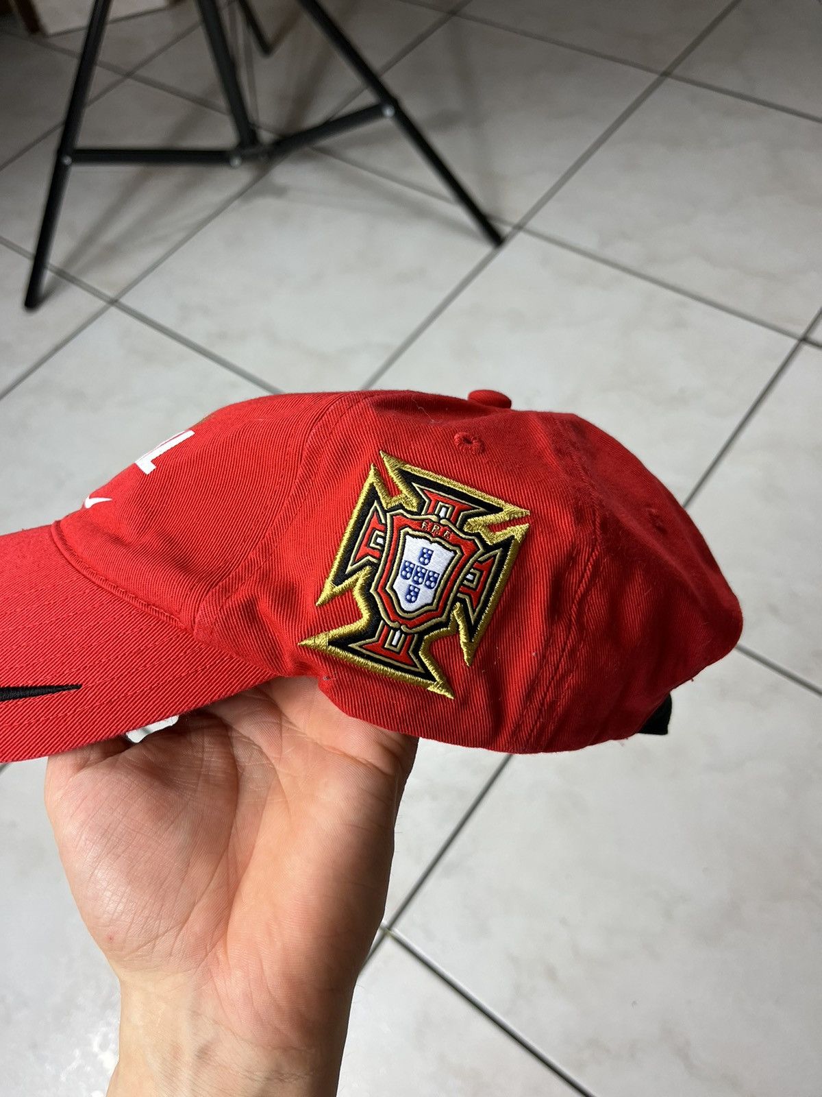 Nike × Vintage Nike vintage Portugal core cap y2k cr7 Cristiano Ronaldo hat Size ONE SIZE - 6 Thumbnail