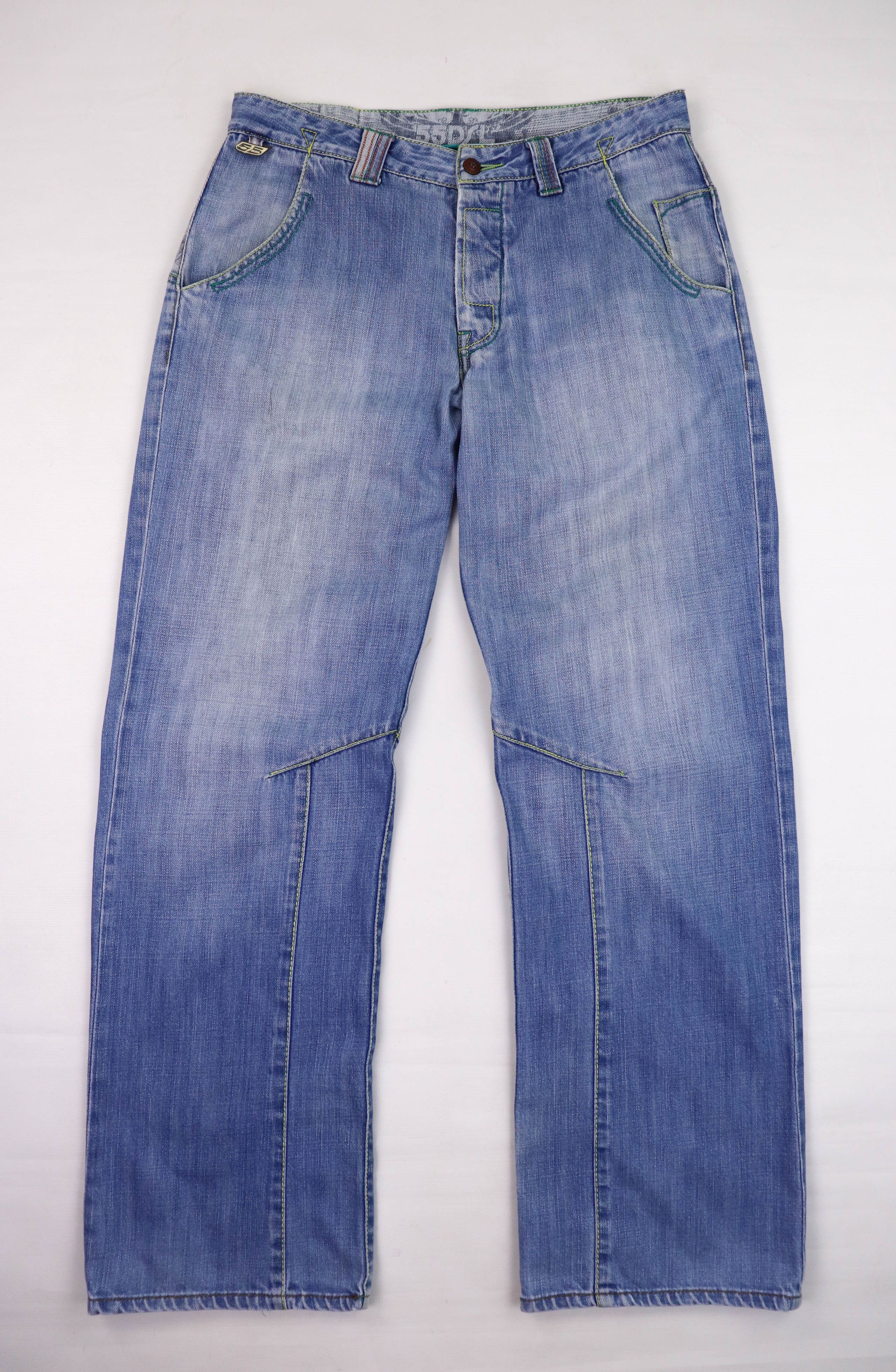 55DSL × Diesel × Vintage 55DSL Diesel Y2K Vintage Made in Hong Kong Denim Baggy Jeans Size US 32 / EU 48 - 2 Thumbnail