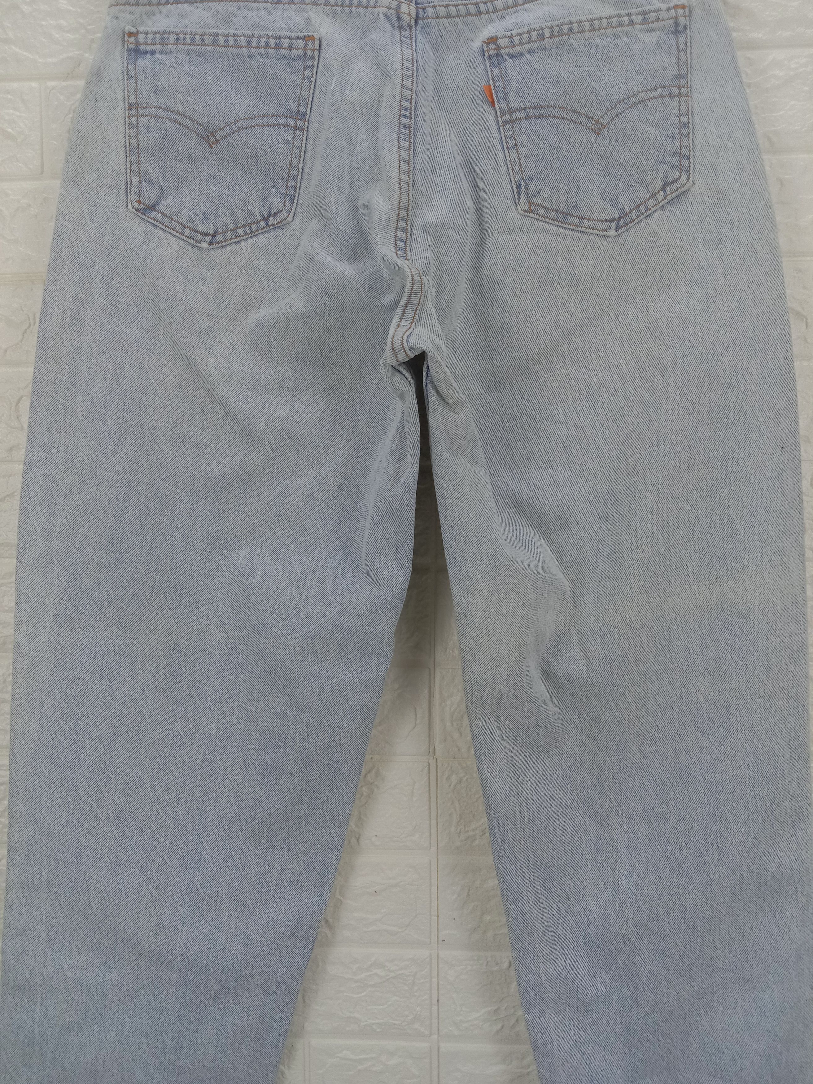 Levi's Vintage 90s Levi's 560 Orange Tab Jeans Light Wash Denim Size US 33 - 7 Thumbnail