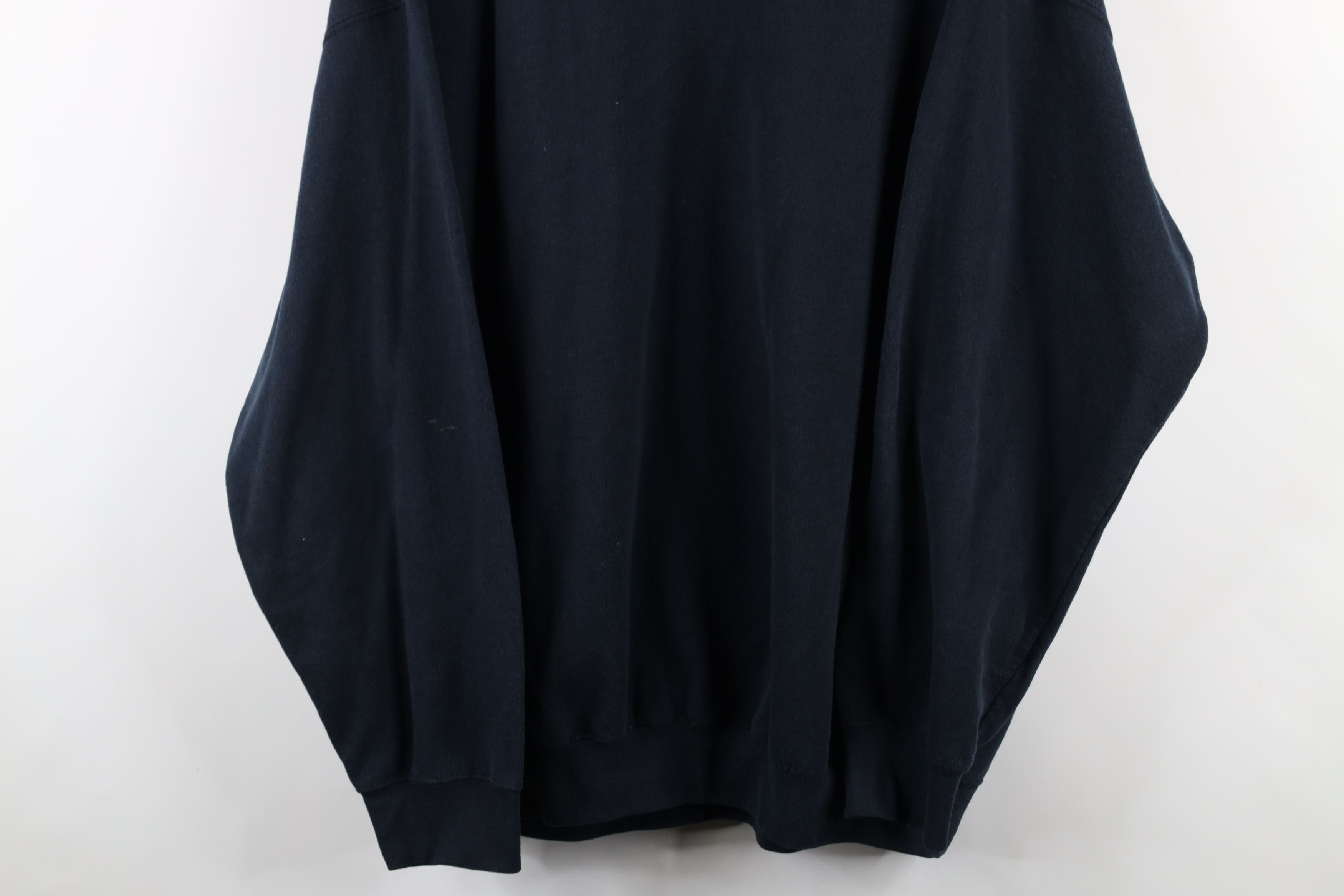 Vintage Vintage 90s Streetwear Blank Crewneck Sweatshirt Black Size US XXL / EU 58 / 5 - 3 Thumbnail