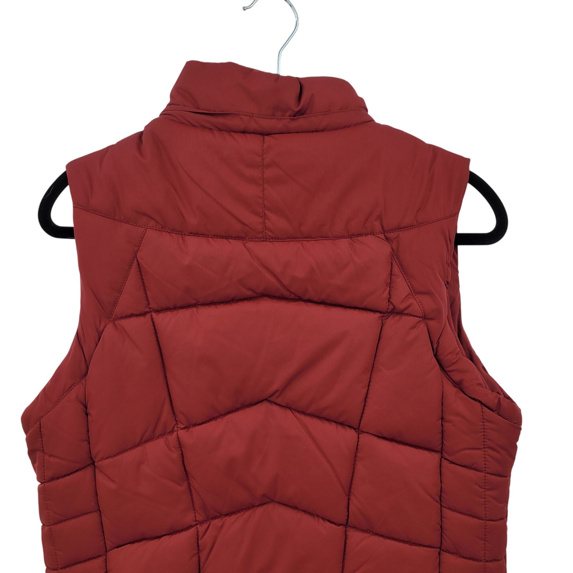 Vintage Vintage Red Quilted Puffer Vest 14/16 Cotton Down Insulation Size L / US 10 / IT 46 - 8 Thumbnail