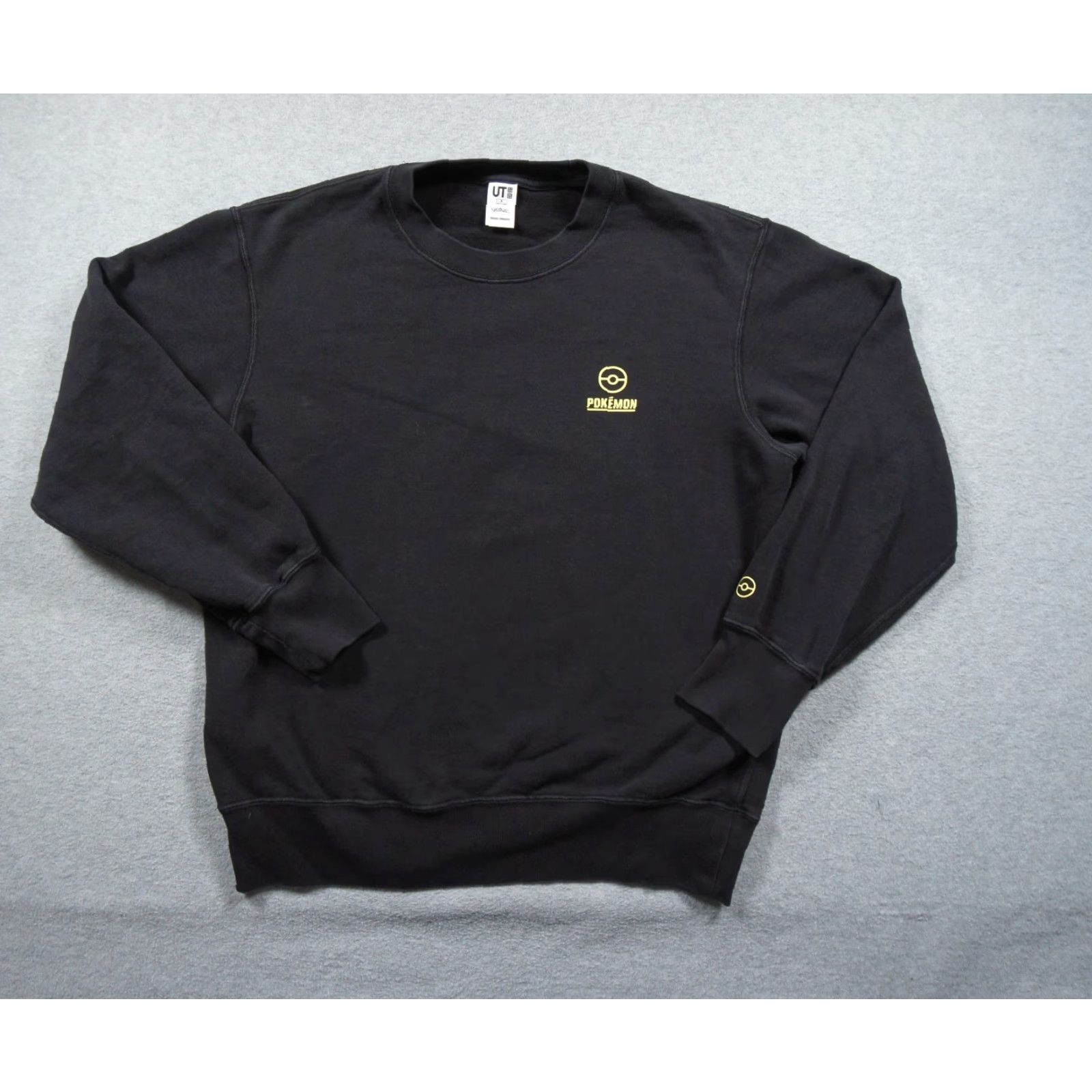 Uniqlo Pokemon Sweatshirt Mens Medium Black Crewneck Uniqlo Meguru Yamaguchi Pikachu Size US M / EU 48-50 / 2 - 3 Thumbnail