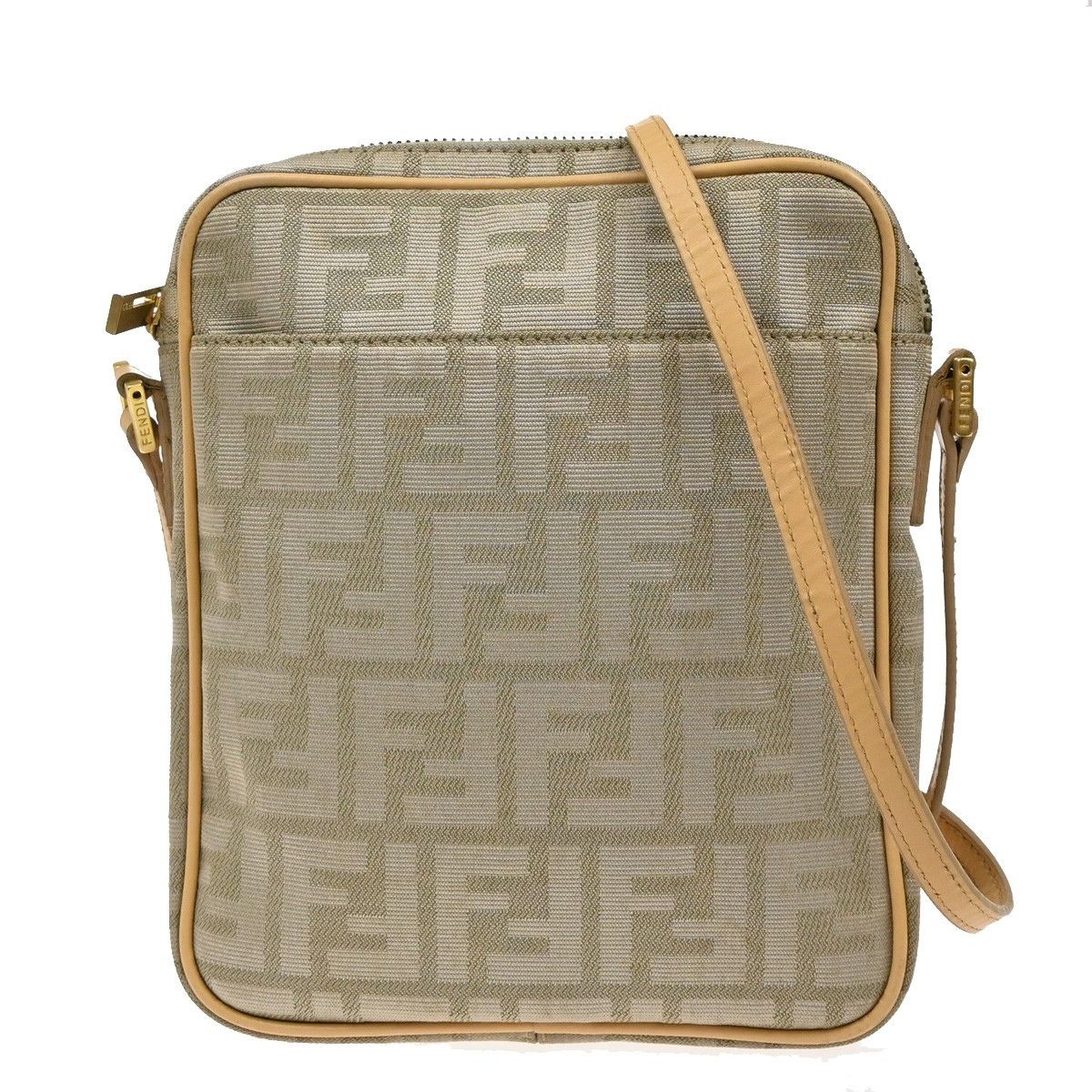 Fendi Fendi Logo Zucca Shoulder Bag Zucca Size ONE SIZE - 1 Thumbnail