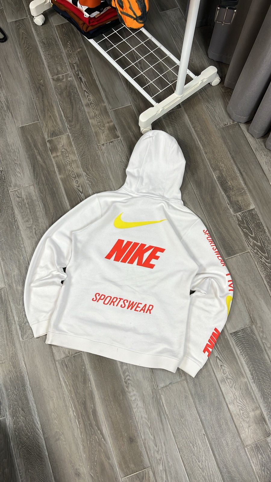 Nike microbrand pullover hoodie orange best sale