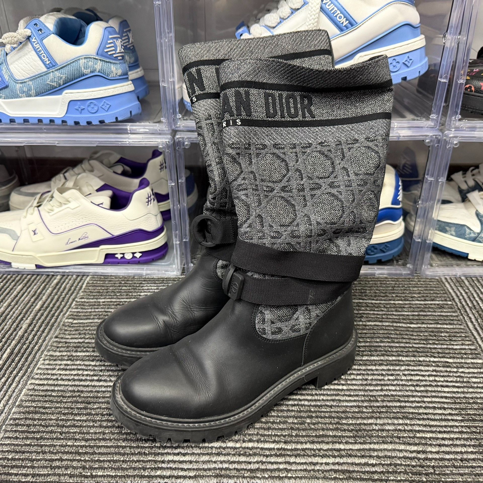 Dior Dior Plaid Black Boots us_8 Women Size US 8 / IT 38 - 1 Thumbnail