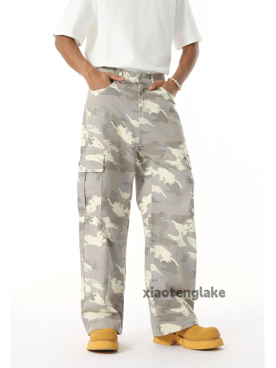 Designer × Japanese Brand × Vintage Unisex washed loose baggy full pattern graphic pants Size US 32 / EU 48 - 1 Thumbnail