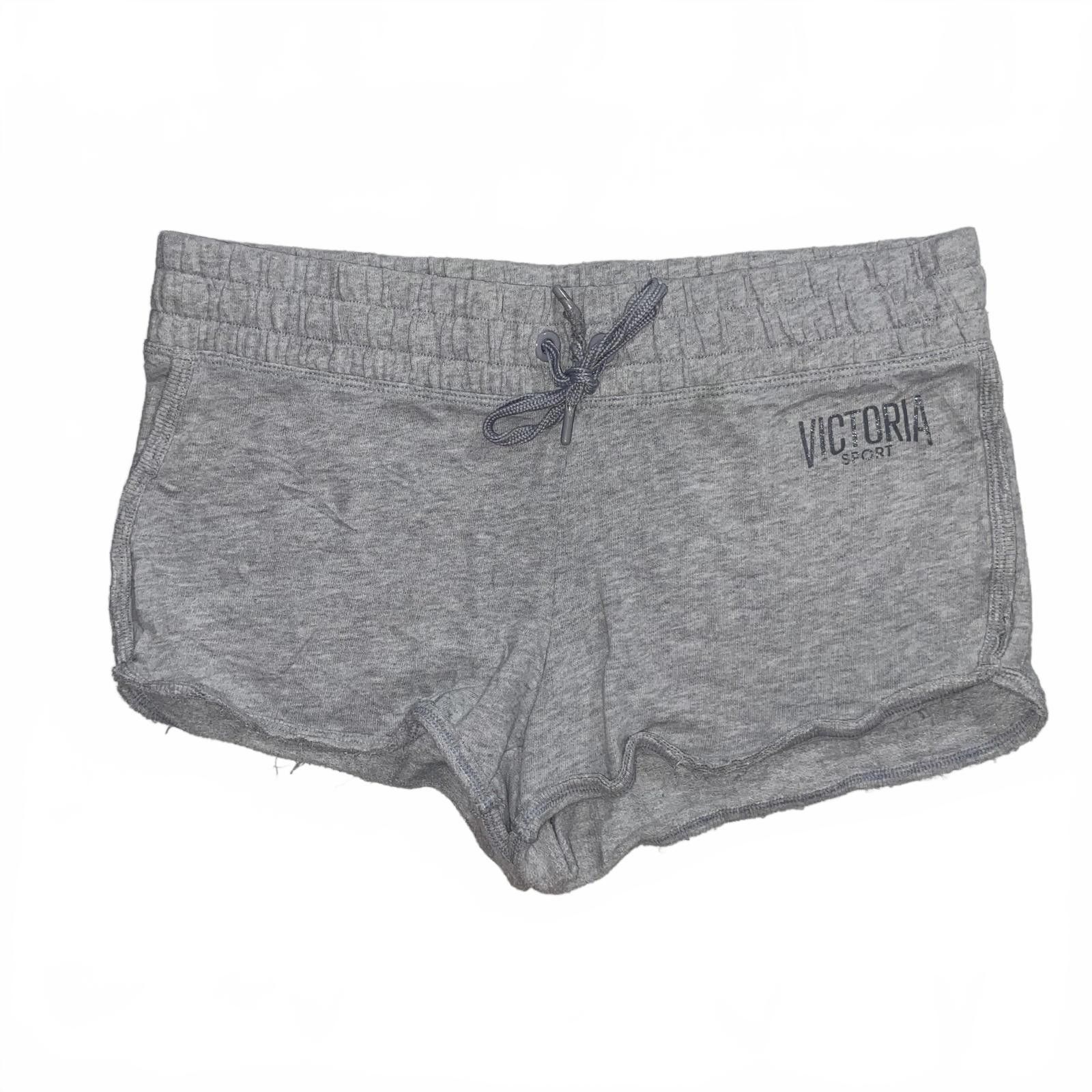 Designer Victoria’s Secret PINK Y2K Lounge Shorts SGray Low Rise Size 28" / US 6 / IT 42 - 1 Thumbnail