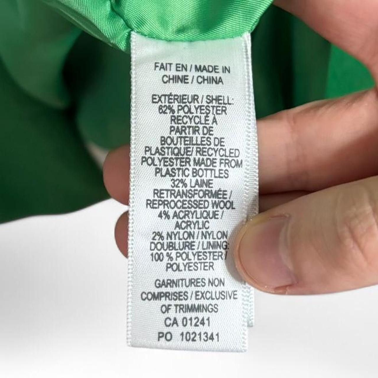 Other Twik Recycled Fibres Wool Blend Green Long Coat Jacket - S Size US S / EU 44-46 / 1 - 4 Thumbnail