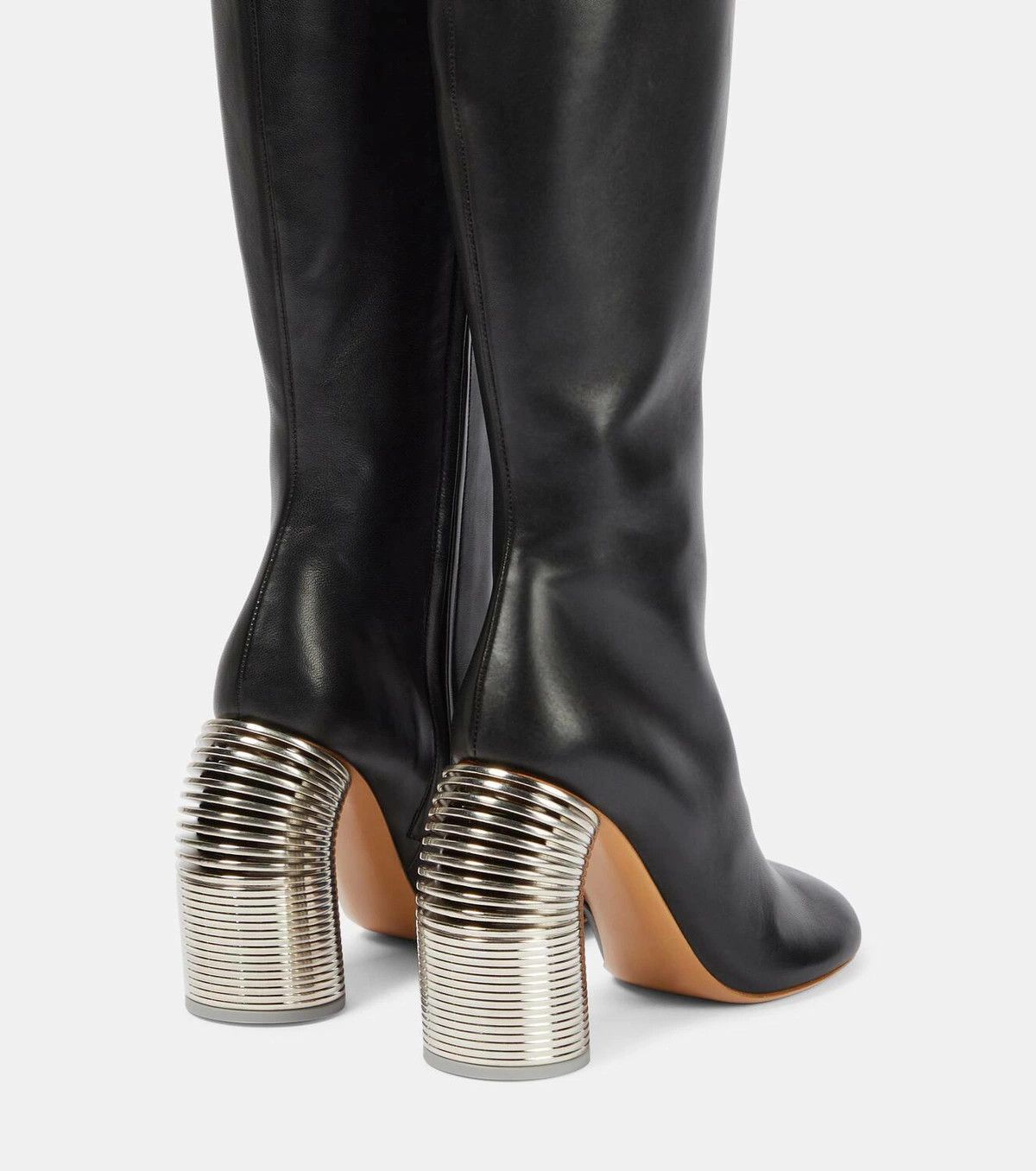 Off-White o1y1225 Leather Boots in Black Size US 6 / IT 36 - 2 Thumbnail