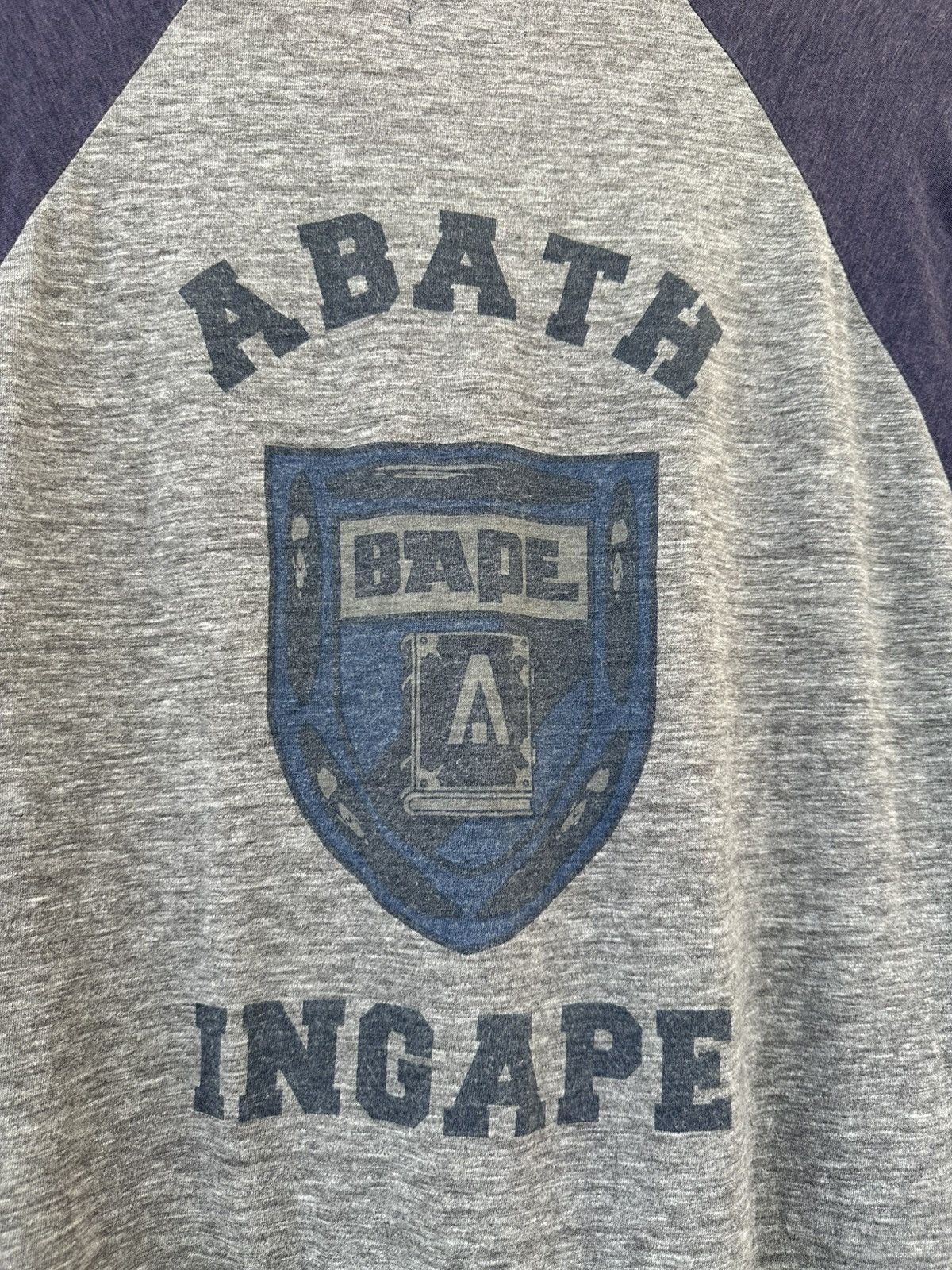 Bape Vintage Bape University Raglan Tee Size US L / EU 52-54 / 3 - 4 Thumbnail