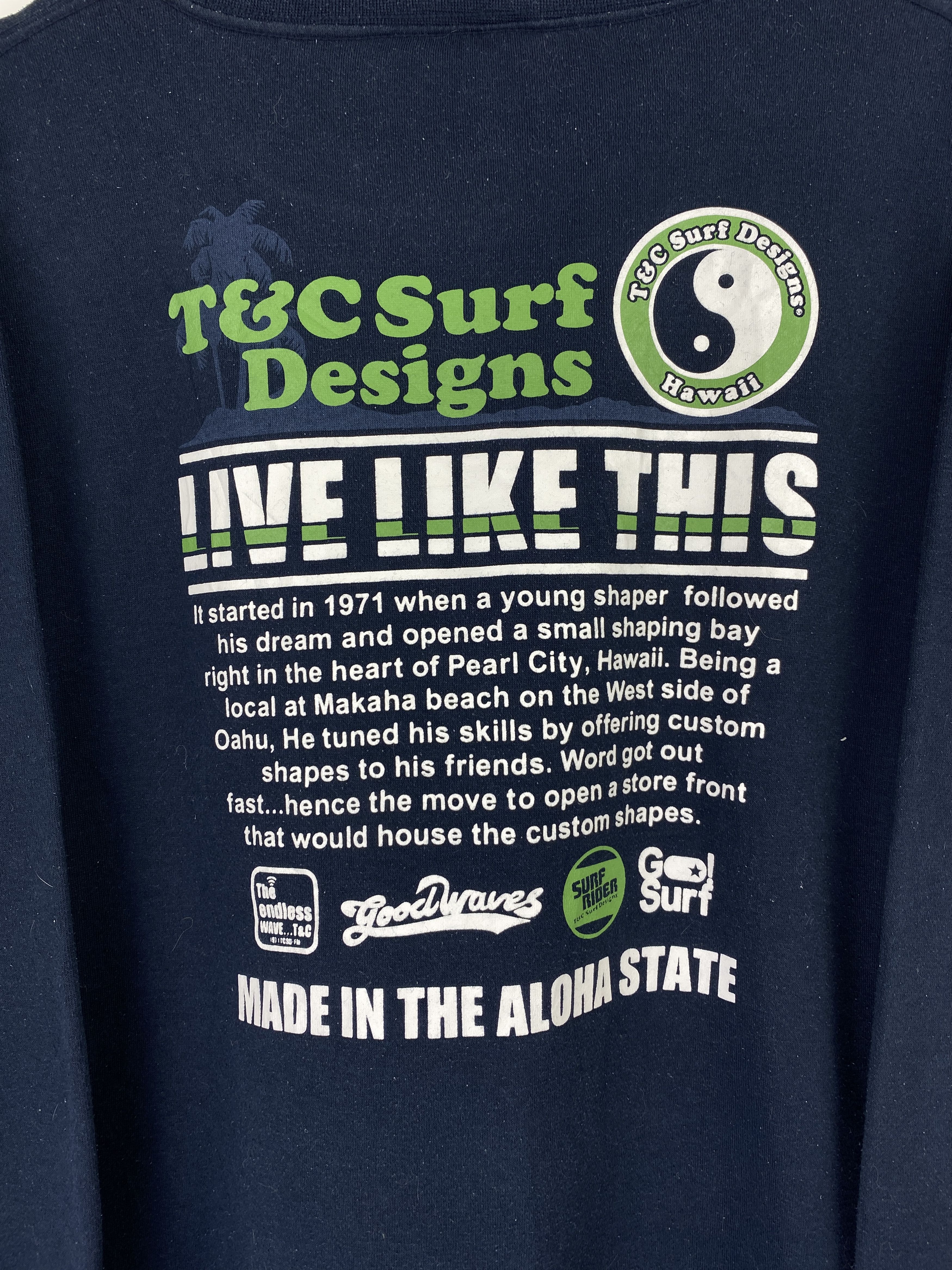 Vintage Vintage T&C Surf Wording Crewneck Sweatshirt SH0453 Size US L / EU 52-54 / 3 - 8 Thumbnail