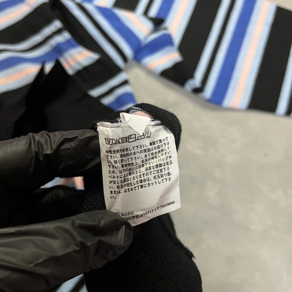 Marni 2000s MarnixUniqlo Women Striped Cropped Cardigan Blue Size M / US 6-8 / IT 42-44 - 7 Thumbnail