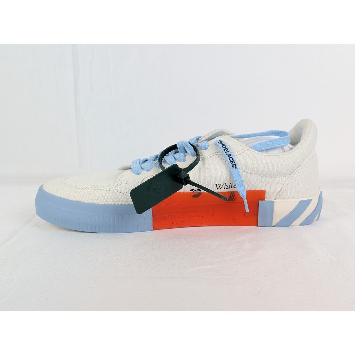 Off-White o1rshd1 Q:5 / Low Vulcanized Canvas Sneaker in Light Blue 46 Size US 13 / EU 46 - 3 Thumbnail