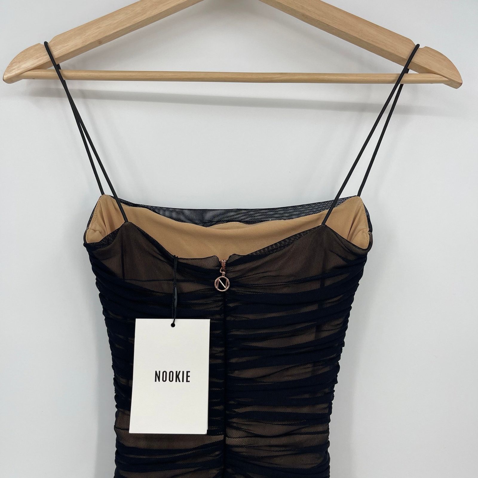Other Nookie | NWT Mecca Midi Dress Black Mesh Bodycon LBD XS Size XS / US 0-2 / IT 36-38 - 11 Thumbnail