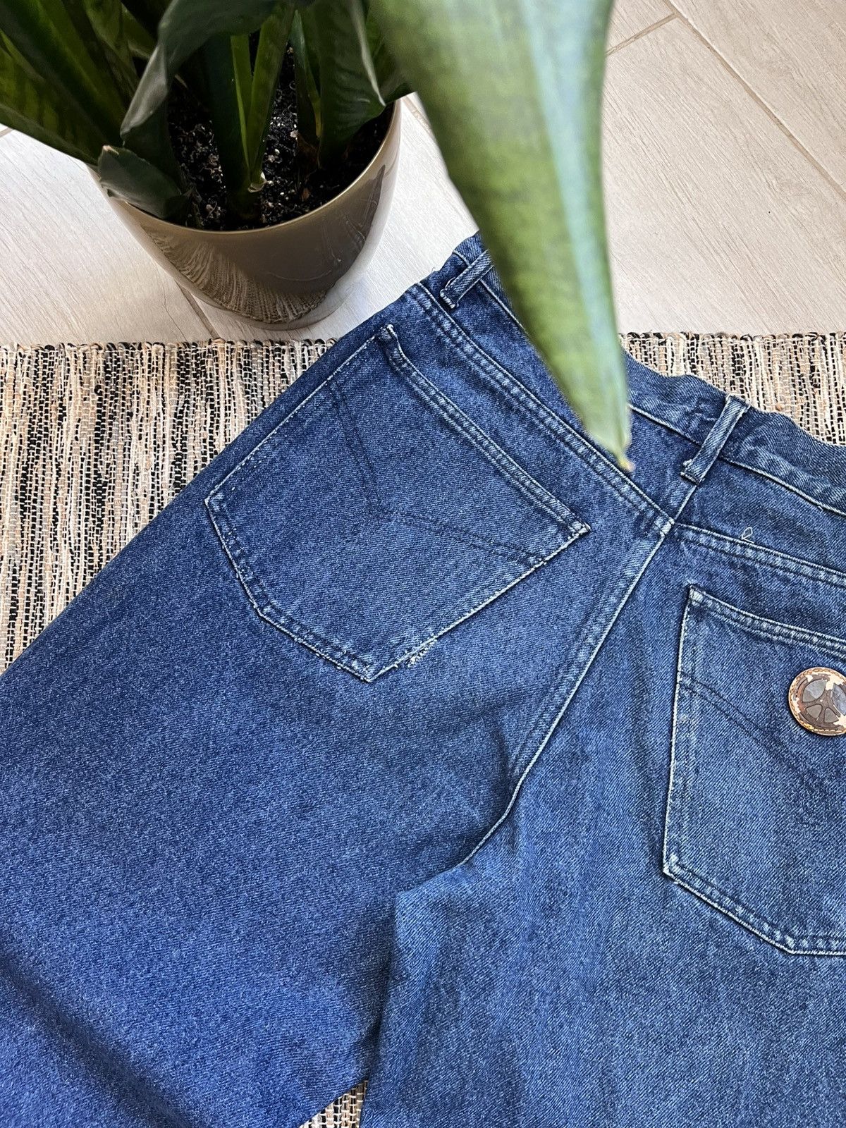 Moschino × Vintage Vintage Moschino Denim Jeans Workwear Pants Made in Italy Size US 36 / EU 52 - 10 Thumbnail
