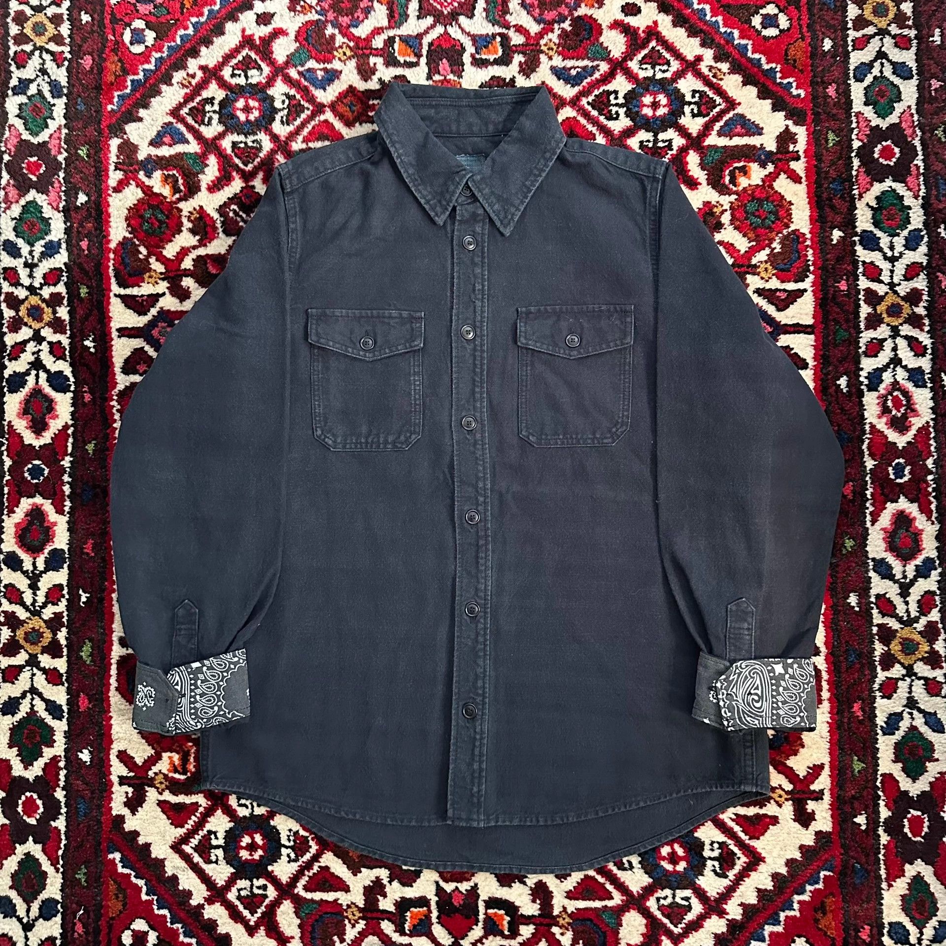 Visvim Visvim 18aw ICT Black ELK Flannel Shirt Bandana 2 Vintage Size US M / EU 48-50 / 2 - 1 Thumbnail