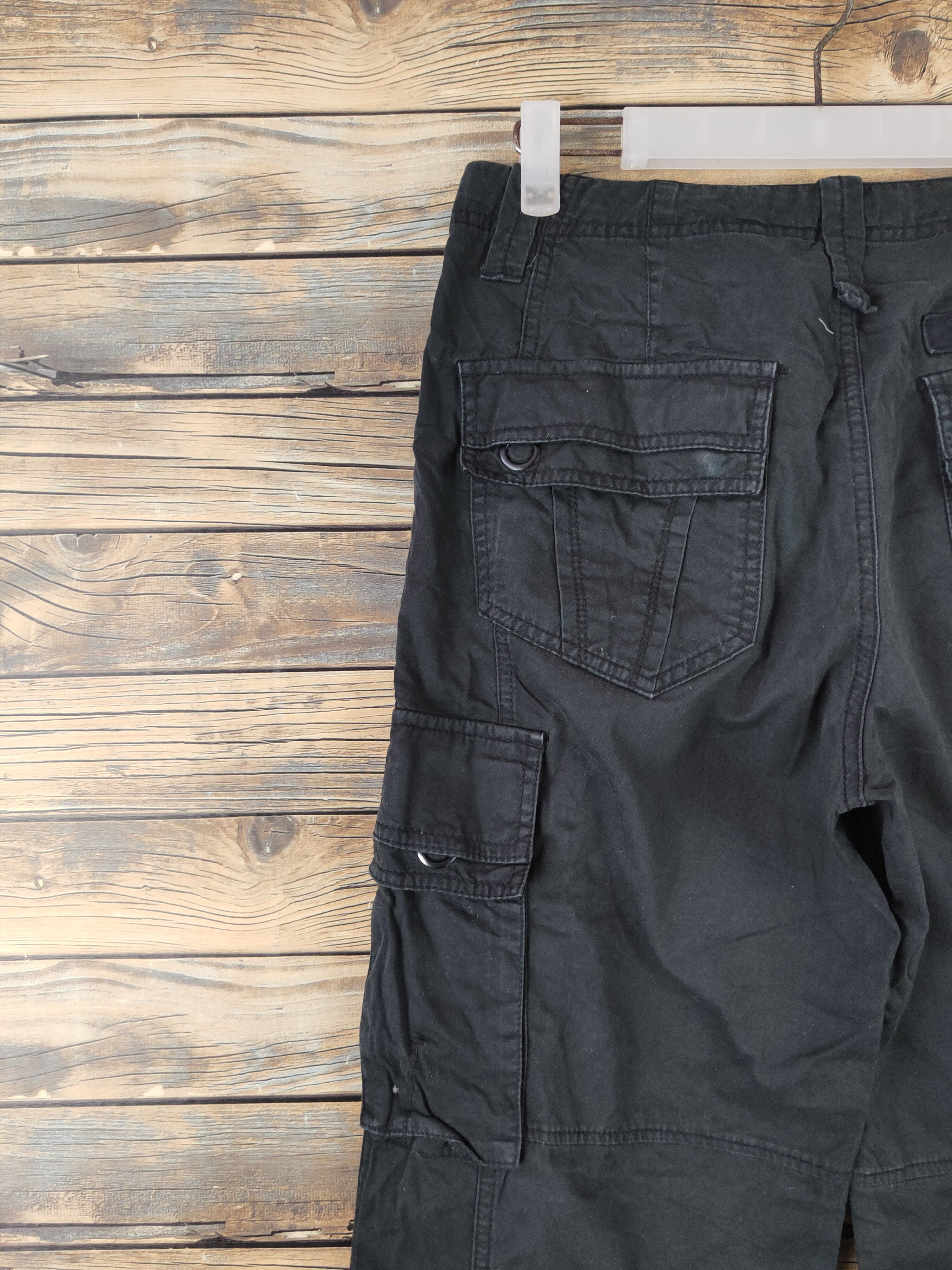 UNIONBAY DLL Unionbay Black Multipocket Tactical Cargo Pants #217 Size US 29 - 8 Thumbnail