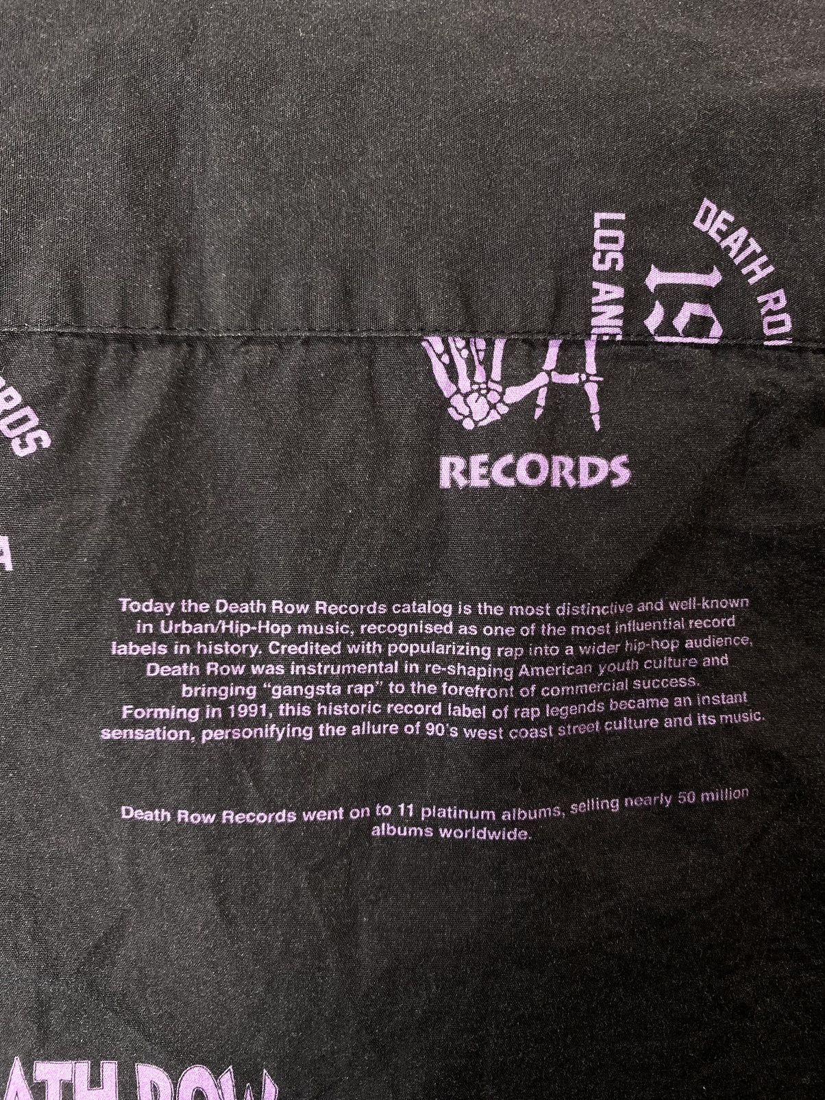 Death Row Records Vintage Style Death Row Records Shirt Tee Y2K Size US L / EU 52-54 / 3 - 7 Thumbnail