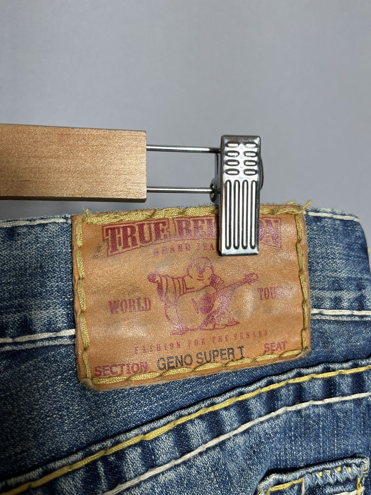True Religion True Religion geno super t jeans denim mens vintage blue Size US 32 / EU 48 - 6 Thumbnail