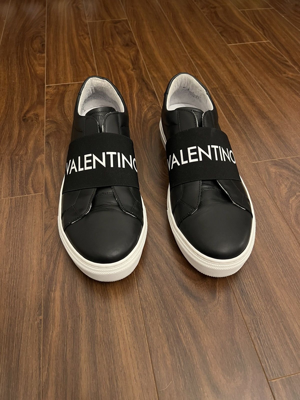 Valentino Valentino Zeus Logo Slip-on Leather Sneakers Size US 12 / EU 45 - 7 Thumbnail