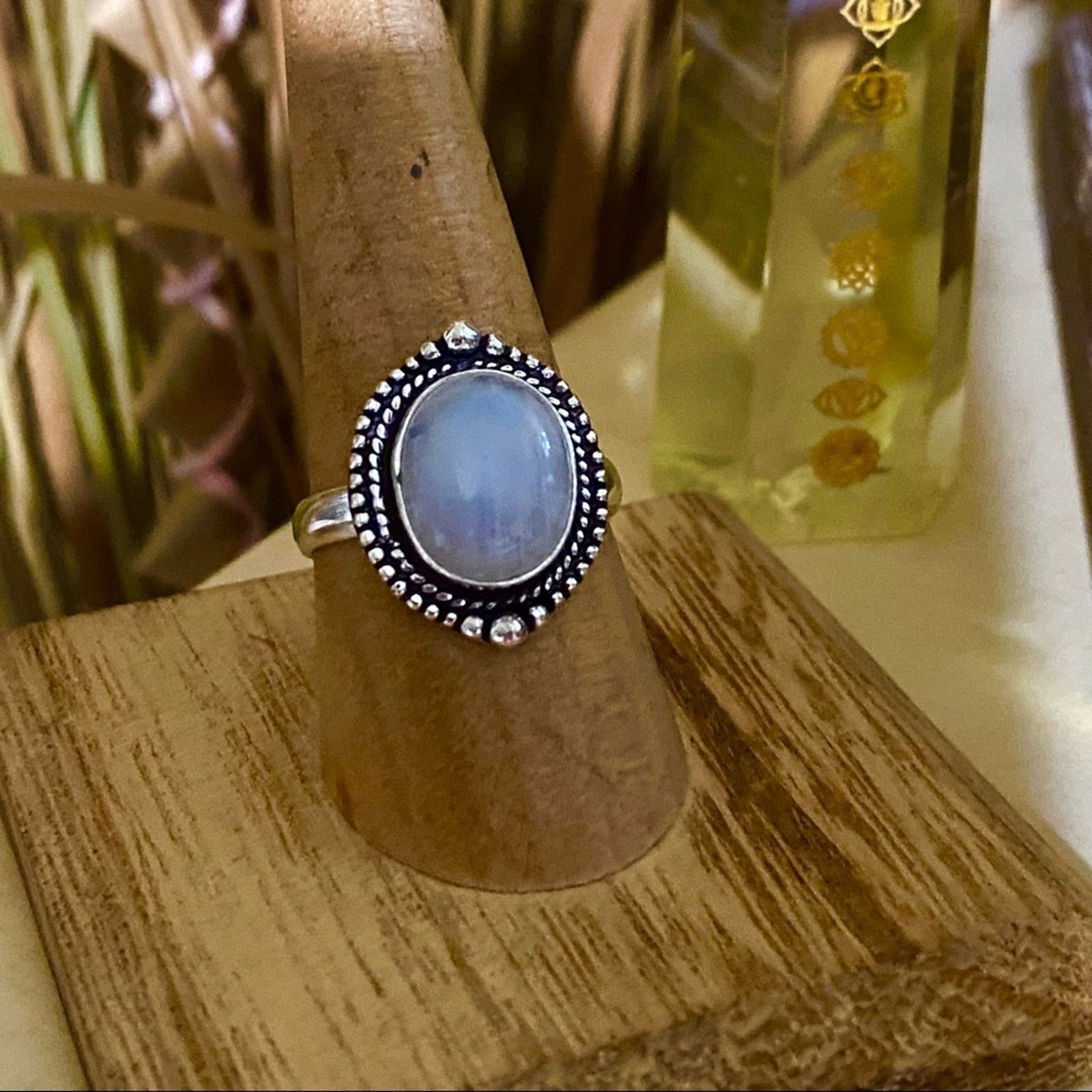 The Unbranded Brand Moonstone Sterling Silver Ring Size 6 Size ONE SIZE - 2 Thumbnail