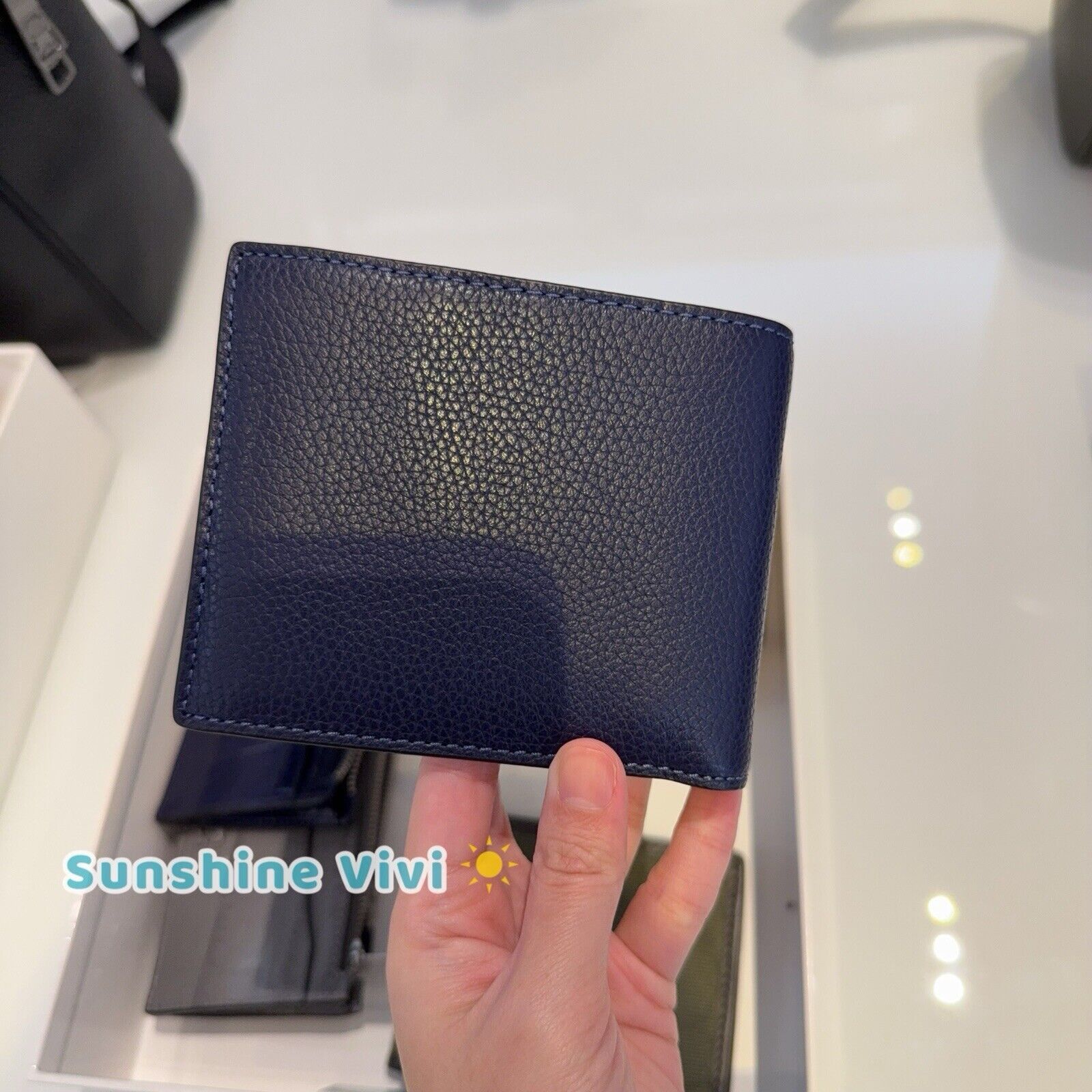 Coach NWT Coach CP279 3 In 1 Wallet With Coach Graphic Dark Navy Size ONE SIZE - 3 Thumbnail