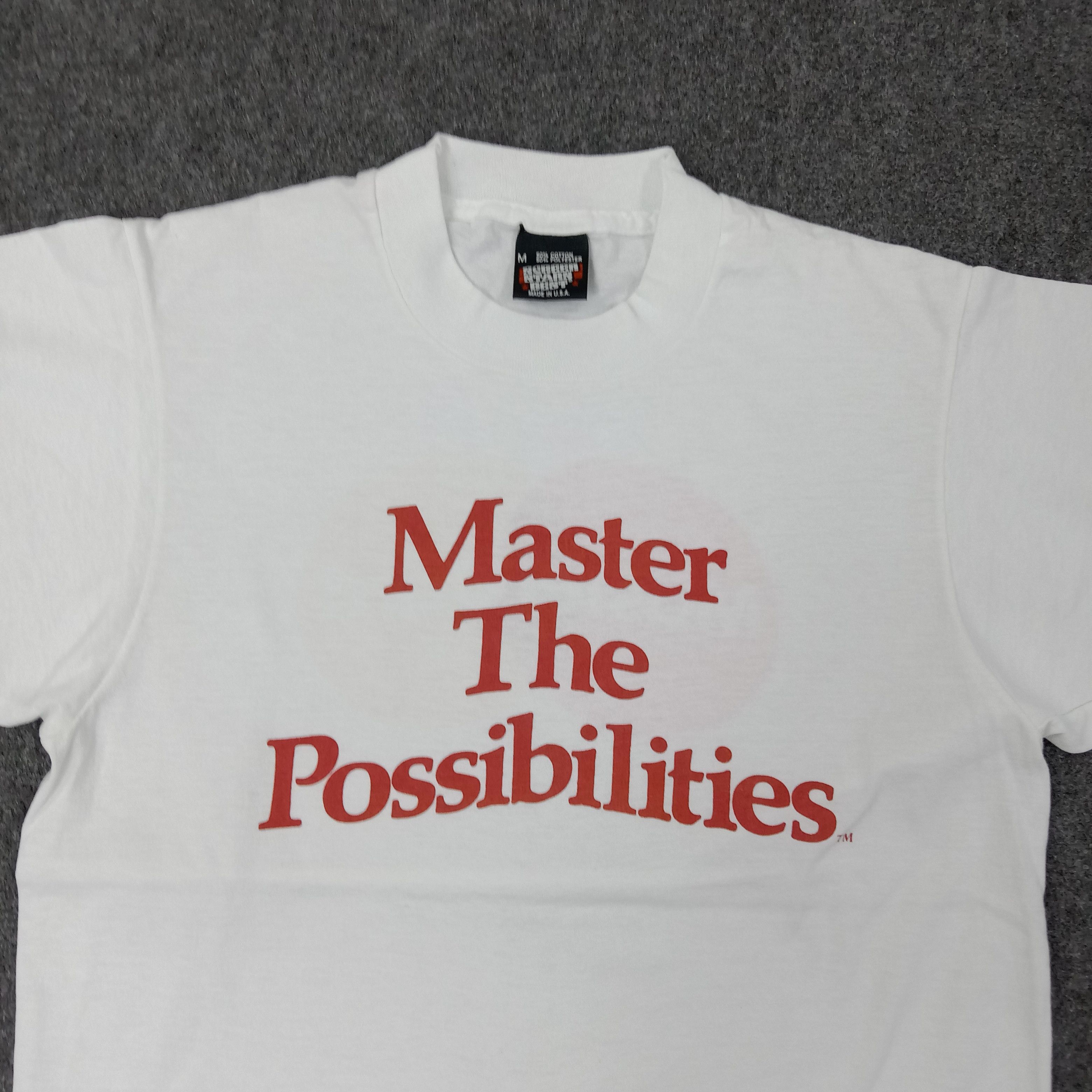 Vintage 90's Master Card The possibilities Bank Tshirt C249N76 Size US S / EU 44-46 / 1 - 4 Thumbnail