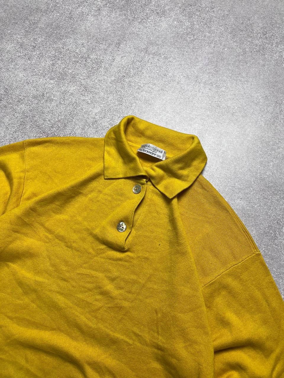 Brunello Cucinelli VINTAGE BRUNELLO CUCINELLI POUR EICKHOFF POLO SWEATER L Size US L / EU 52-54 / 3 - 2 Thumbnail