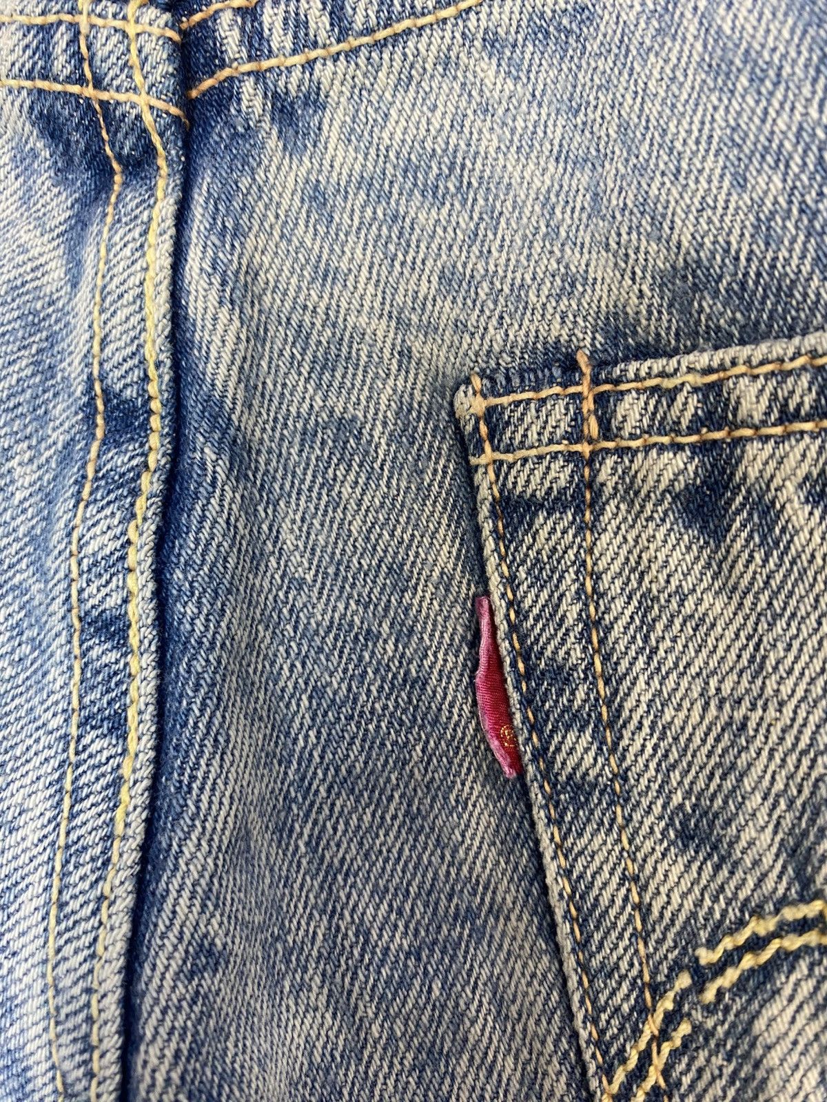 Levi's 90s Levi's Acid Wash Cropped Denim Cotton Hemp Buttonfly 31 Size US 31 - 12 Thumbnail