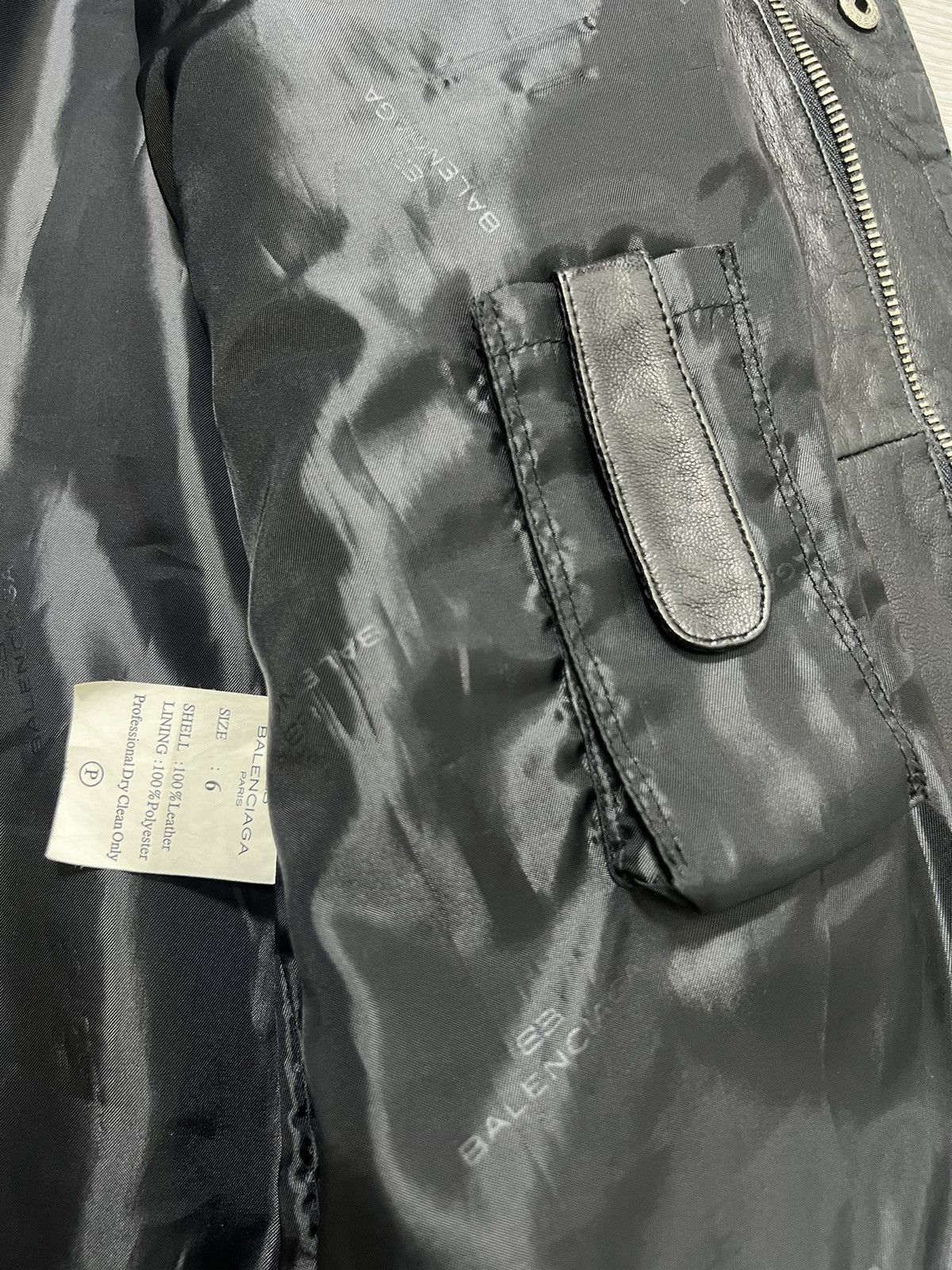 Balenciaga Balenciaga - Vintage - 1997 - Full Zip Leather Half Coat Size US XL / EU 56 / 4 - 18 Thumbnail