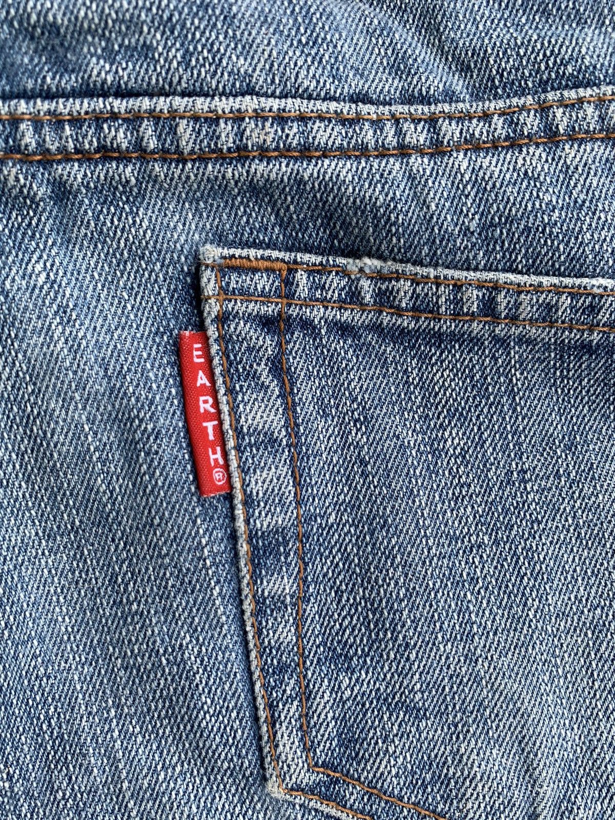 Japanese Brand Earth Music Ecology Selvedge Distressed Denim Size US 28 / EU 44 - 10 Thumbnail