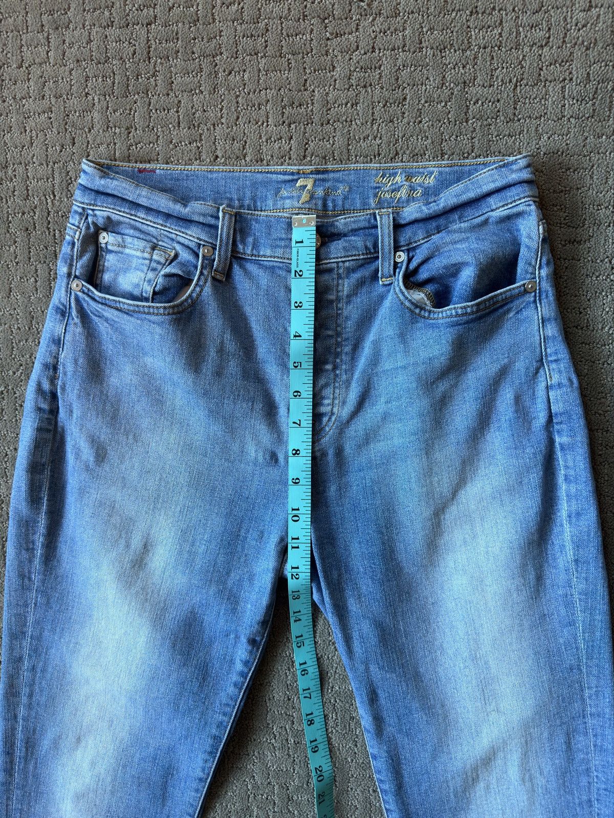 7 For All Mankind × Vintage High Waist Josefina Jeans Size 31" - 3 Thumbnail