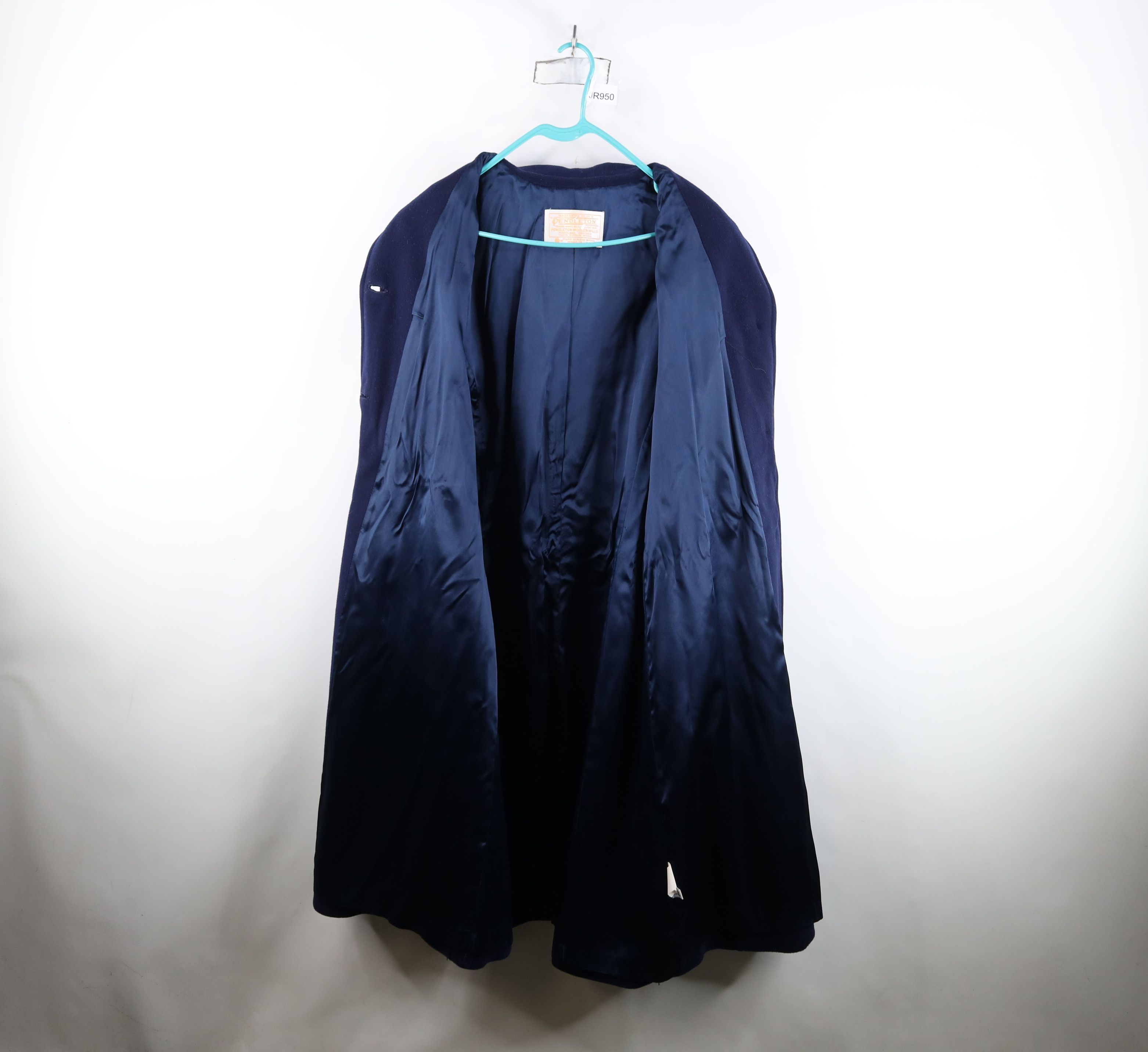 Pendleton Vintage 90s Pendleton Heavy Wool Trench Coat Jacket Blue USA Size XL / US 12-14 / IT 48-50 - 11 Thumbnail