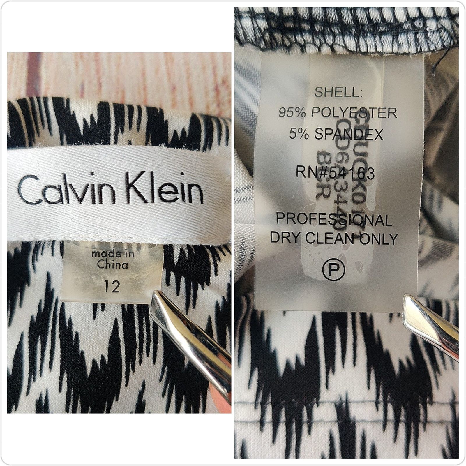 Calvin Klein Calvin Klein cinch stretch 3/4 sleeve dress sz 12 Size XL / US 12-14 / IT 48-50 - 9 Thumbnail
