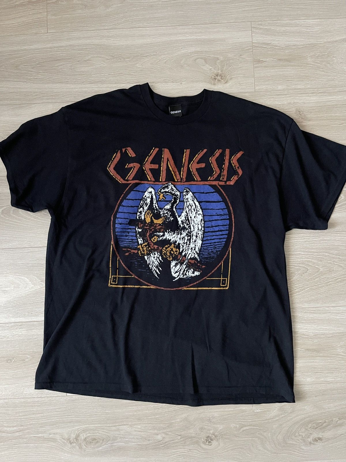 Band Tees Genesis Band Graphic Tee - Vintage Style Eagle & Snake Logo Size US XXL / EU 58 / 5 - 6 Thumbnail