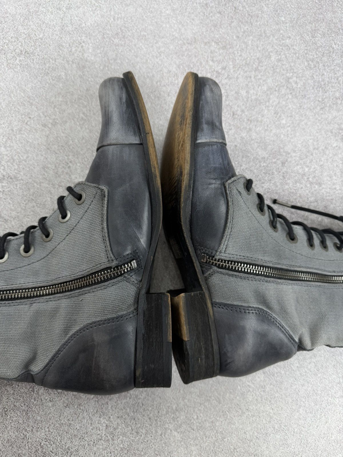 Diesel Diesel Distressed Leather Combat Boots Size 38 Size US 8 / IT 38 - 7 Thumbnail