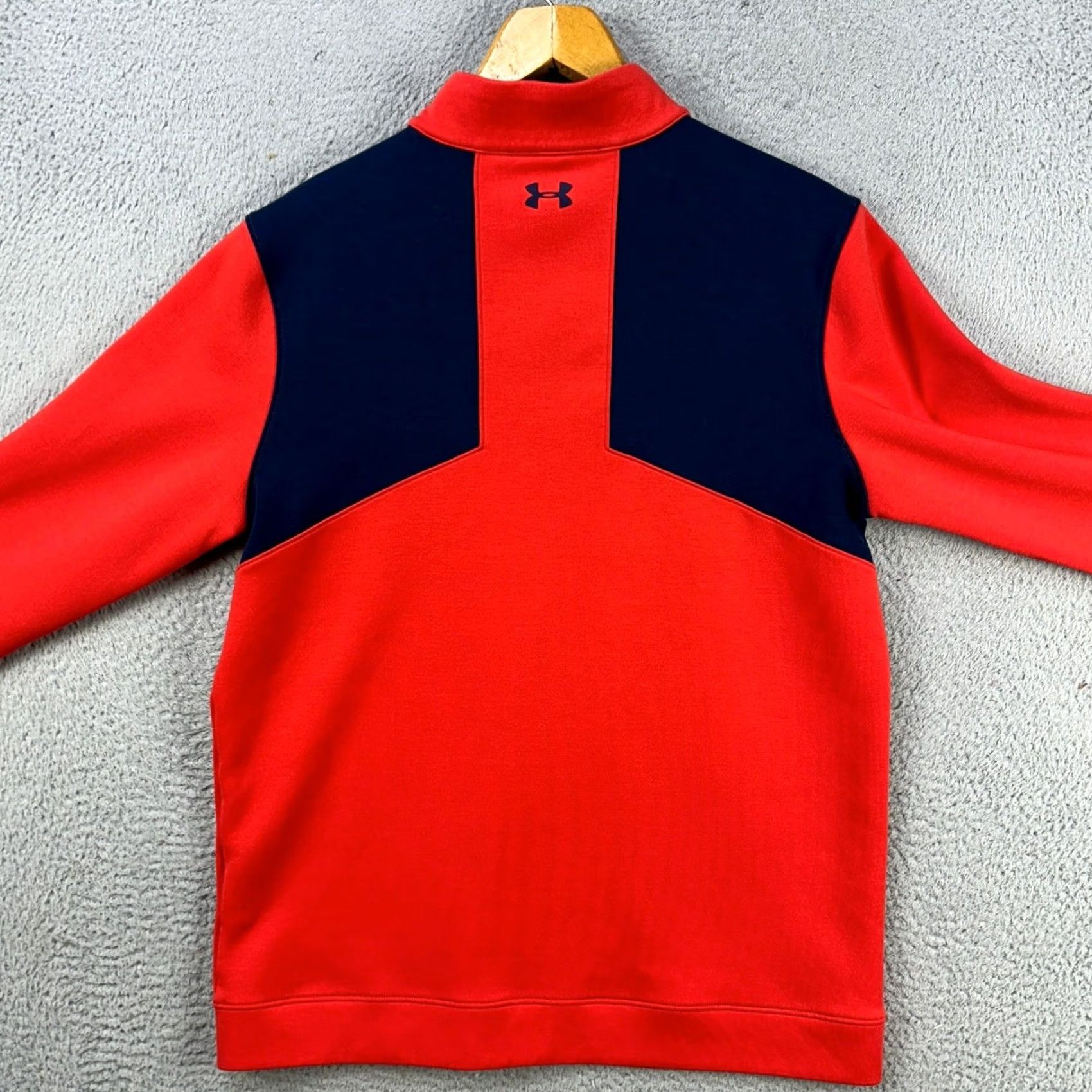Under Armour Under Armour Sweatshirt Pullover Mens Large Red Golf Quarter Zip Loose Athletic Size US L / EU 52-54 / 3 - 3 Thumbnail