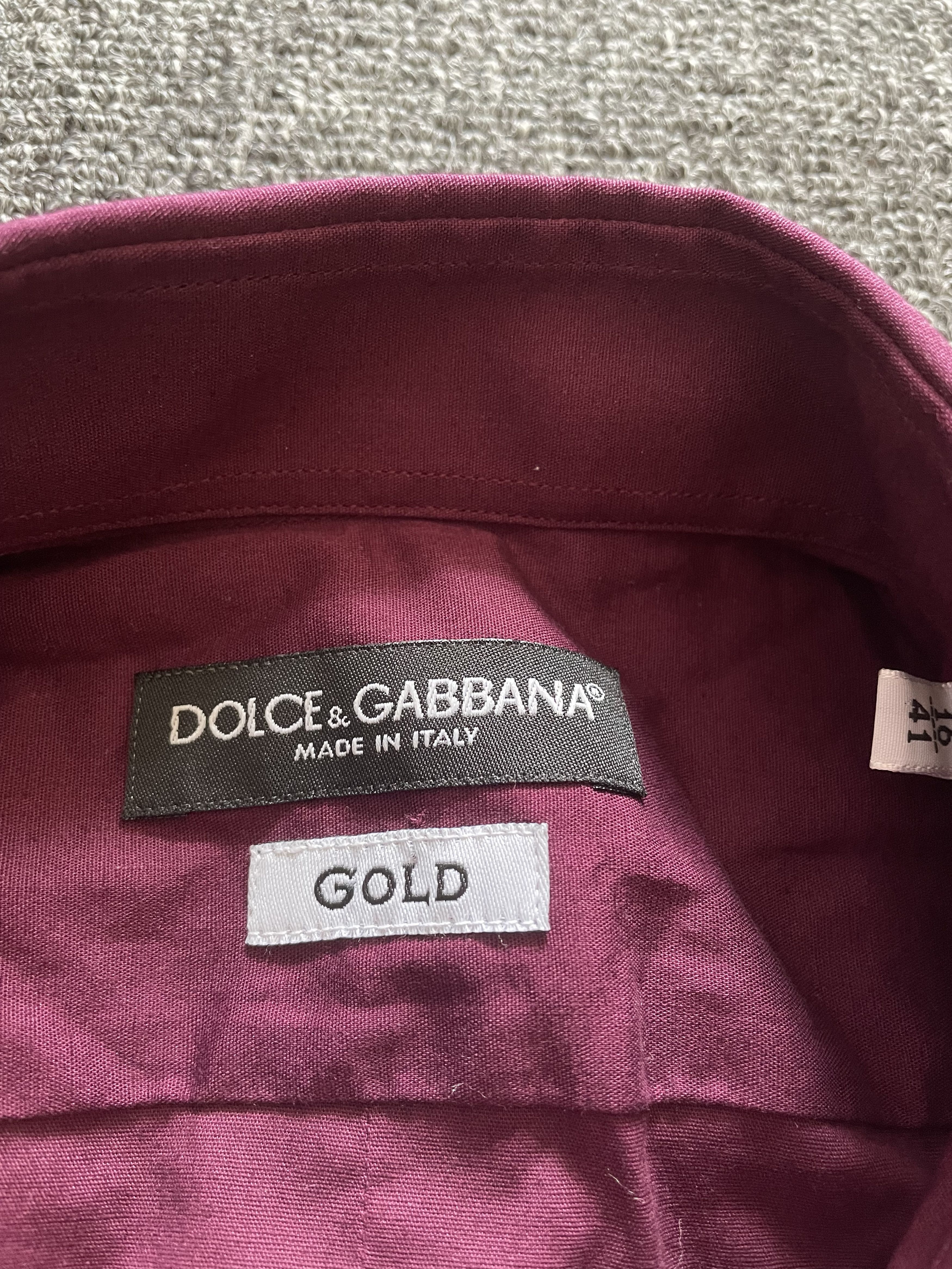 Dolce & Gabbana Dolce & Gabbana red shirt size 16/41/L Size US M / EU 48-50 / 2 - 2 Thumbnail