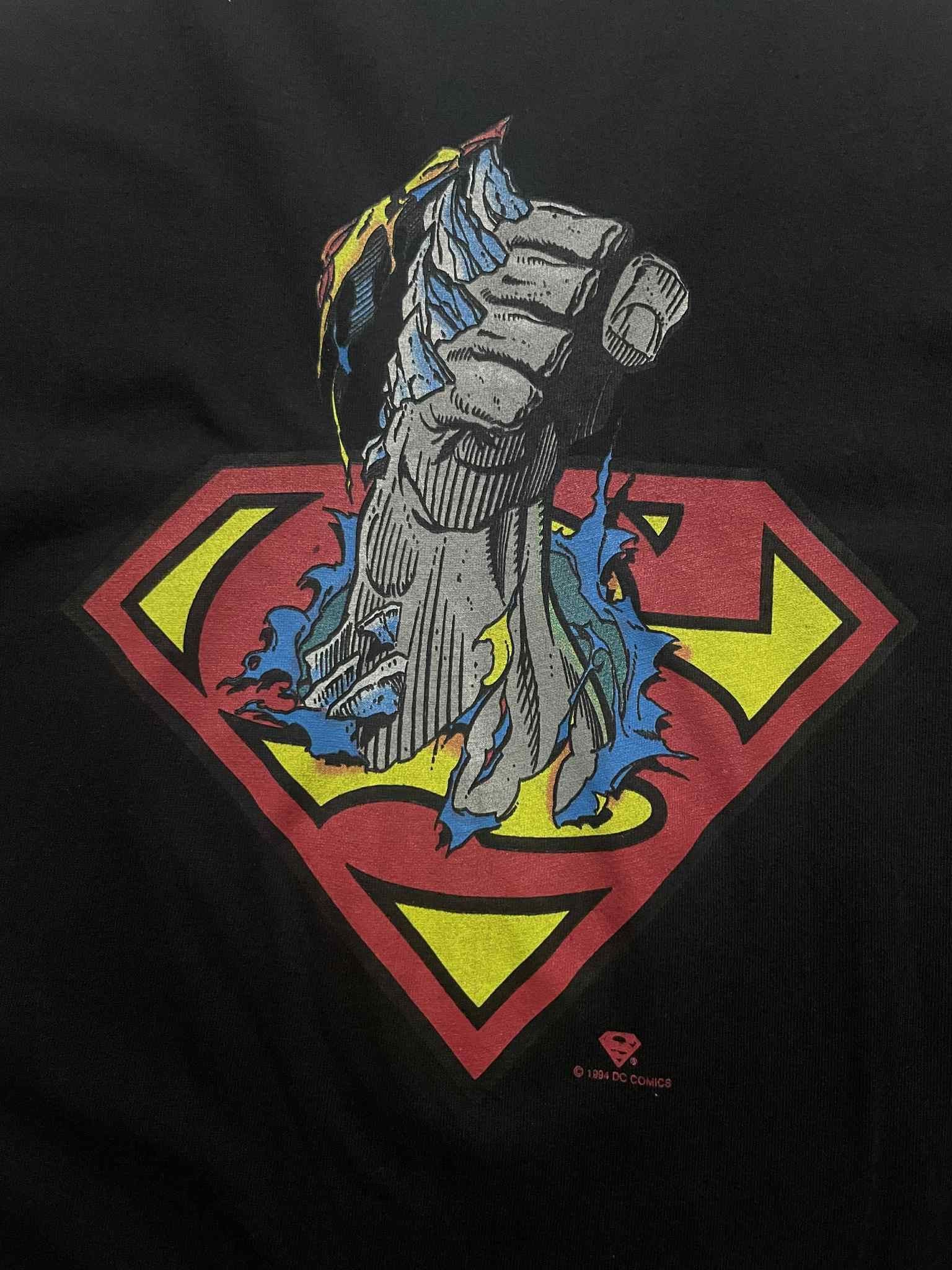 Band Tees Vintage Superman 90s DC Comics Shirt Size US L / EU 52-54 / 3 - 2 Thumbnail