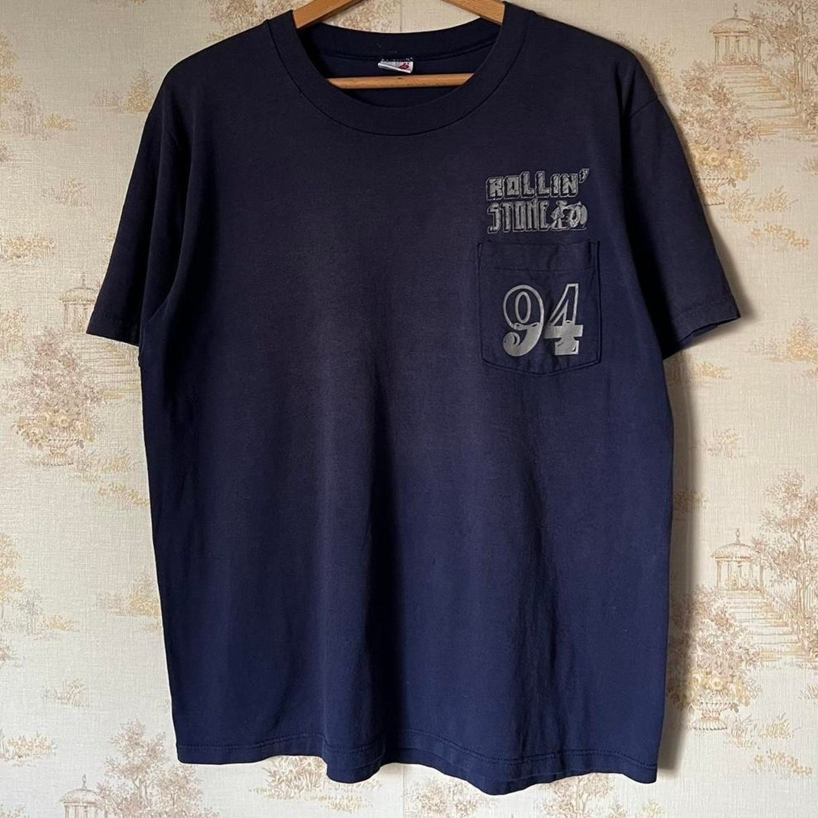 Jerzees 90s Jerzees Pocket T-Shirt | Rollin' Stone NY Caveman | XL Size US XL / EU 56 / 4 - 4 Thumbnail